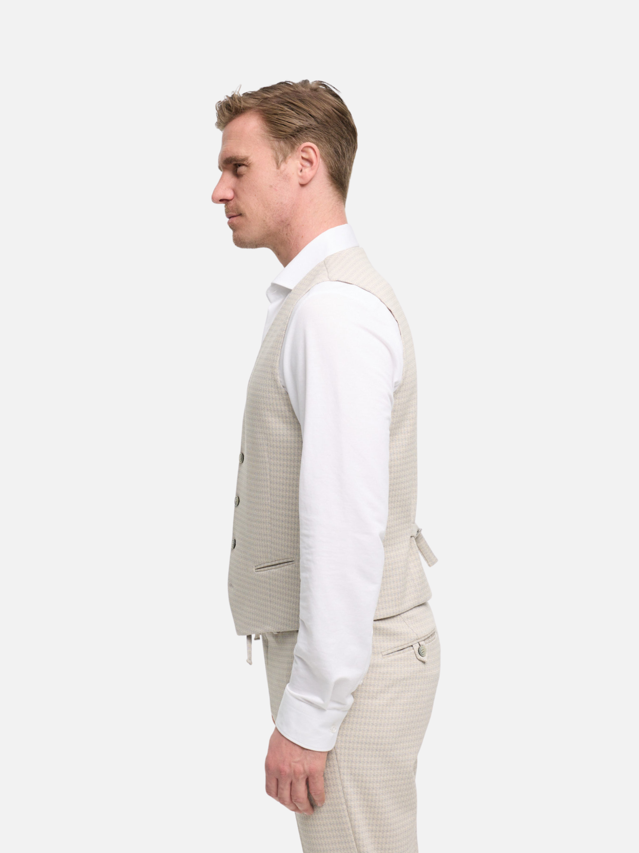 DiWesley Anzugweste Slim Fit | Med. Beige