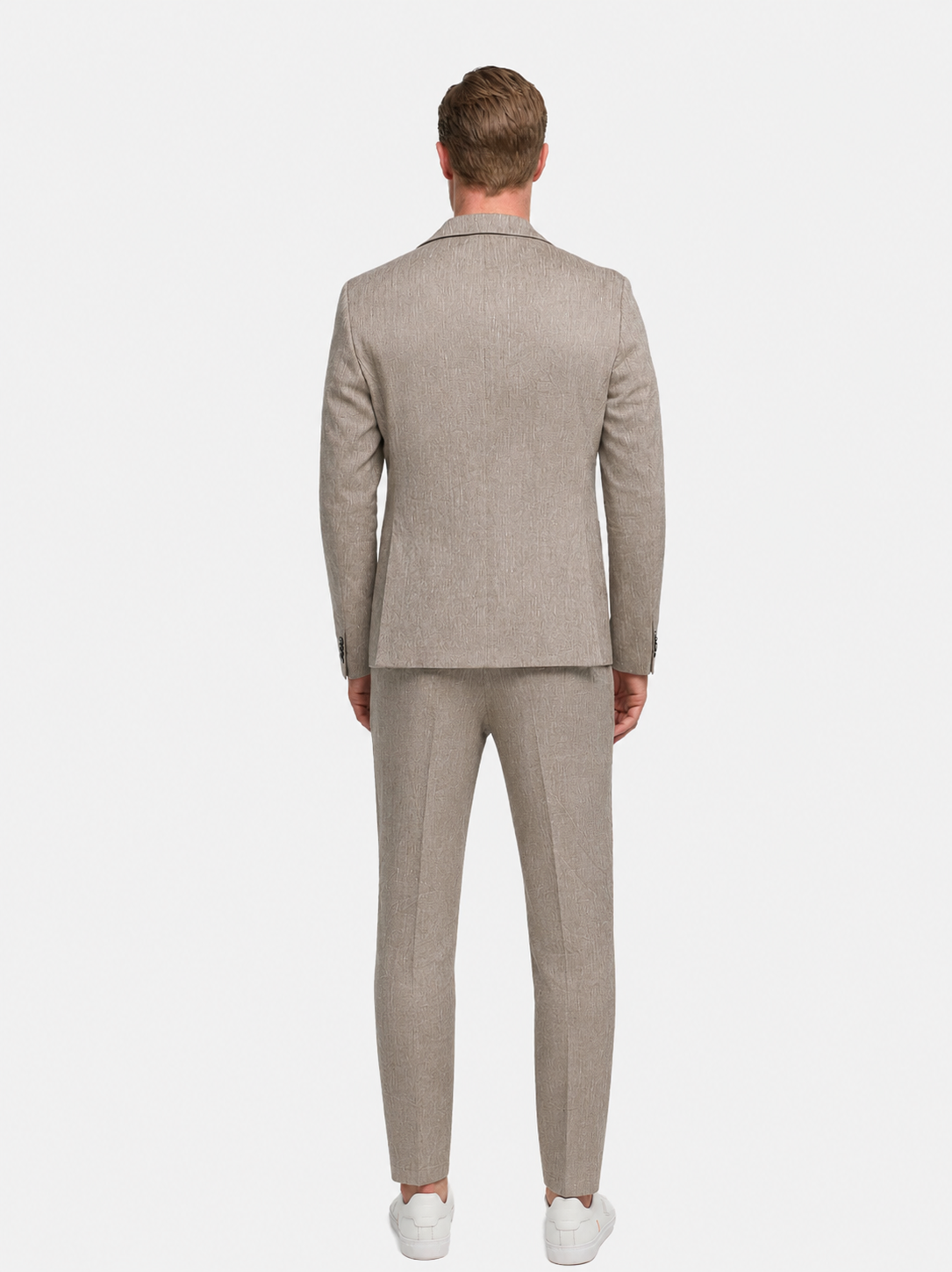 Leinen Anzug 211547-250 Med. Beige