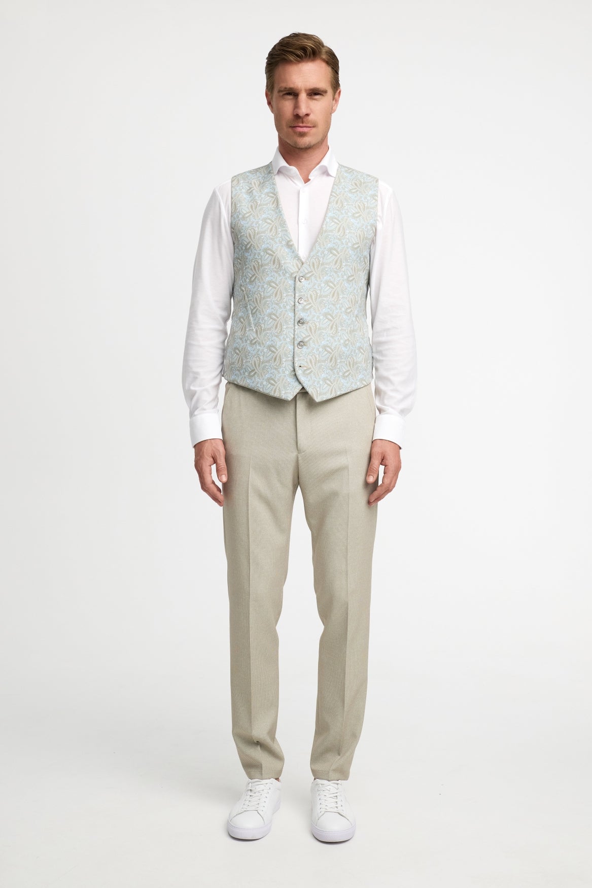 Herren Weste DiWesley in Lt. Beige, Seitenansicht