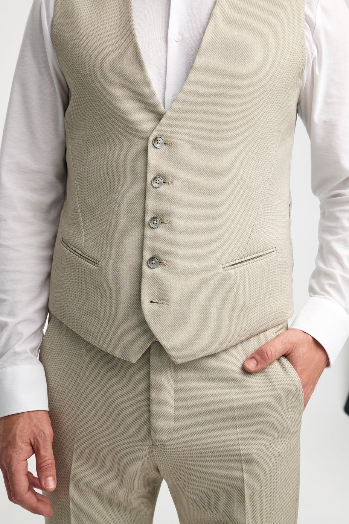 Herren Weste DiWesley in Lt. Beige, Lifestyle