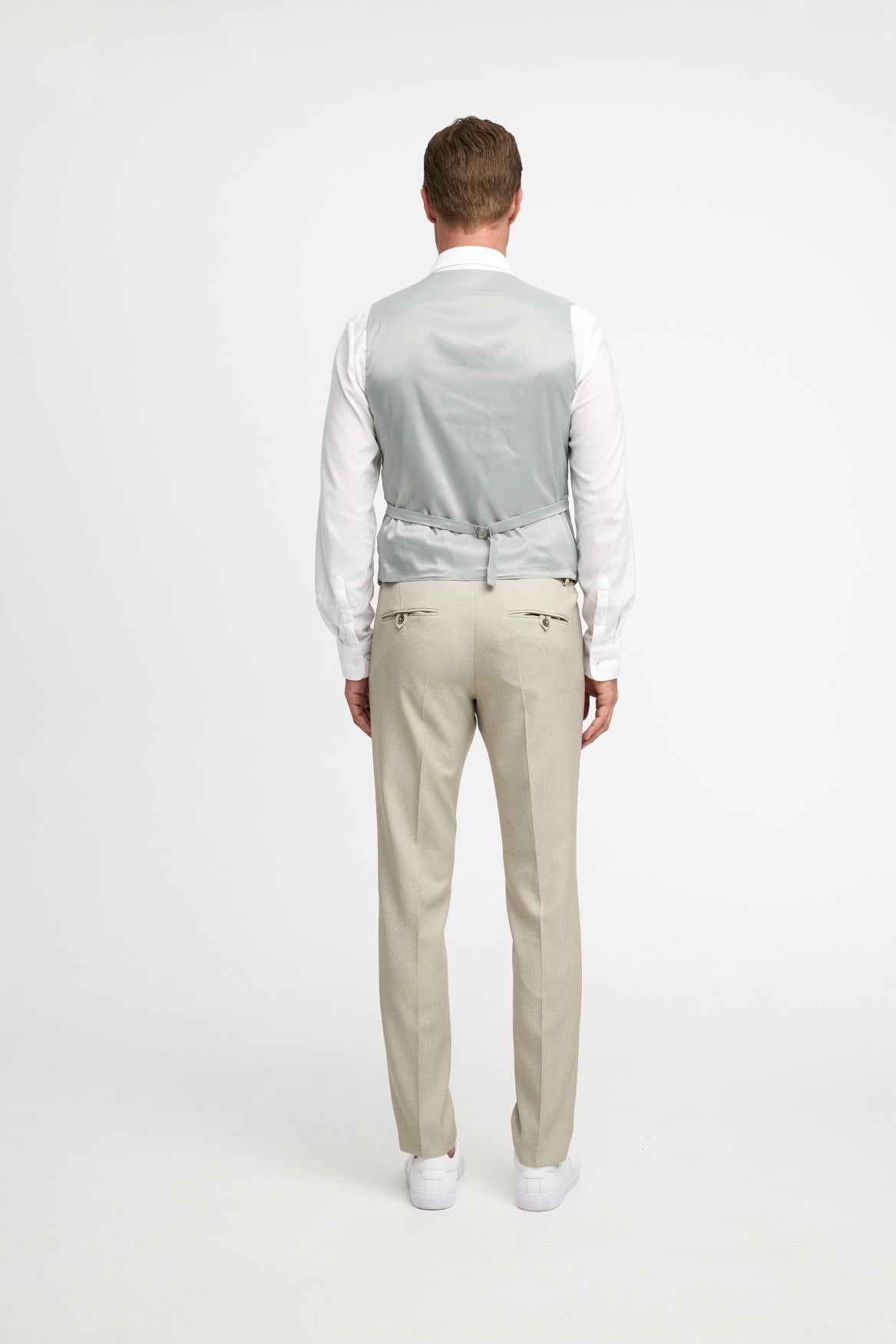 Herren Weste DiWesley in Lt. Beige, Rückansicht