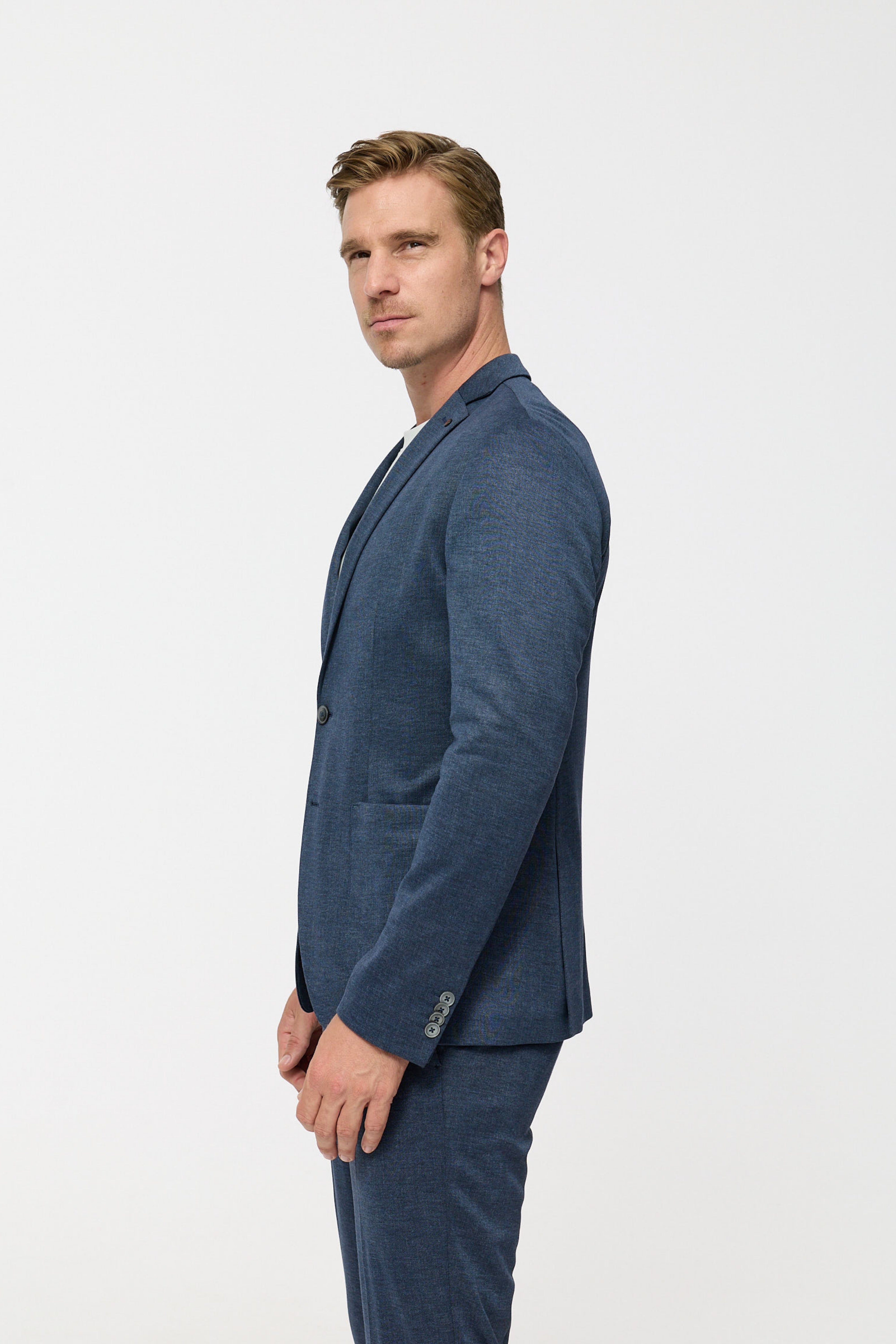 Jersey Sakko DiNove AP 251617-650 Jeansblue