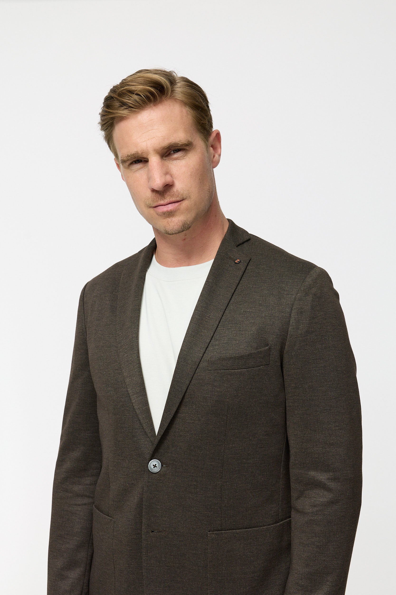 Jersey Sakko DiNove AP 251617-890 Dark Brown