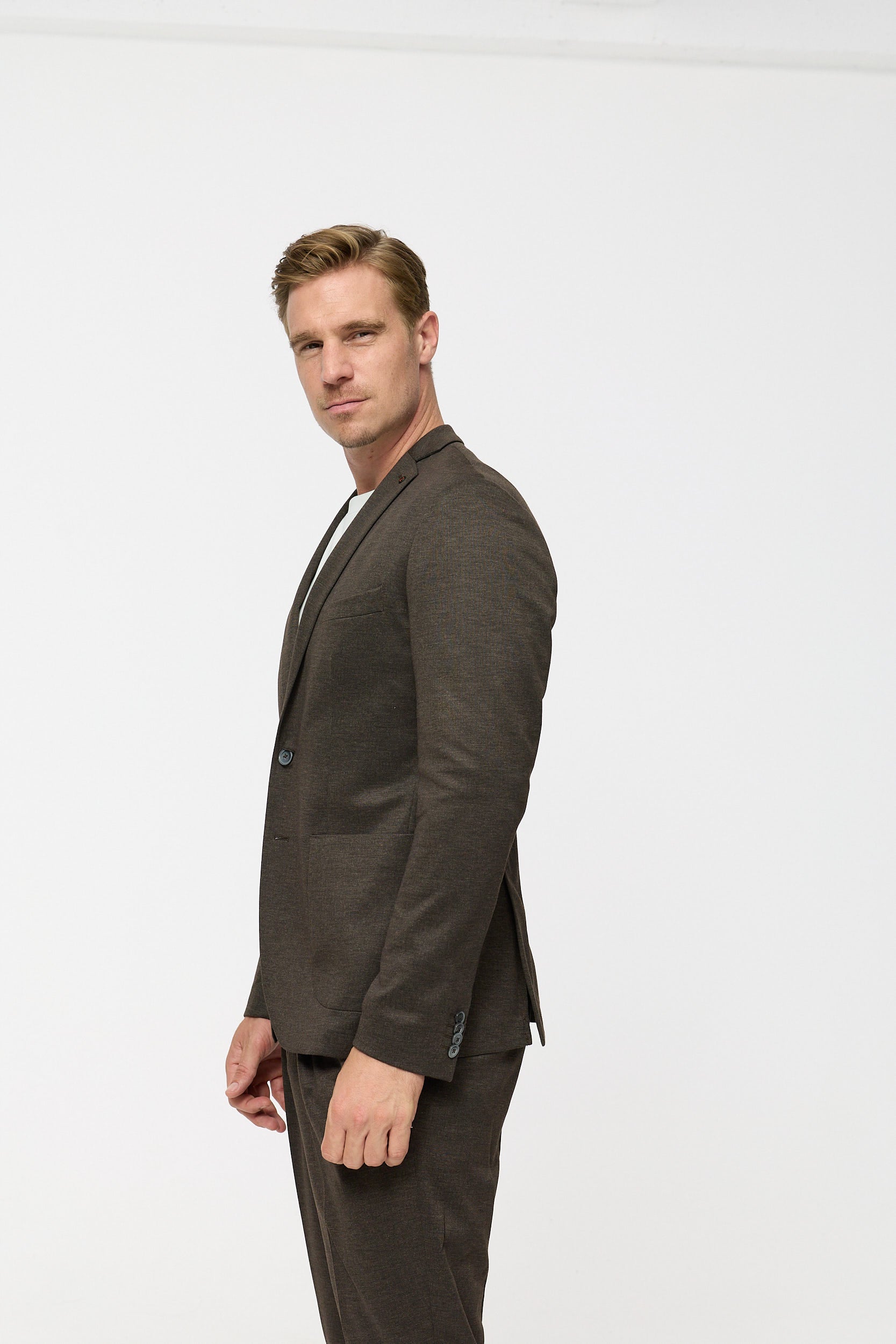 Jersey Sakko DiNove AP 251617-890 Dark Brown