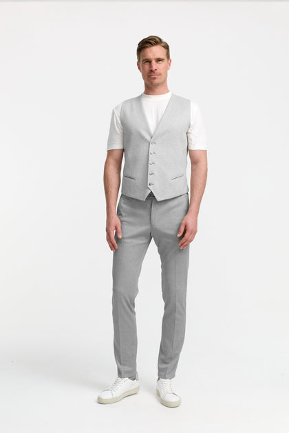 DiWesley Anzugweste Slim Fit | Lt. Grey