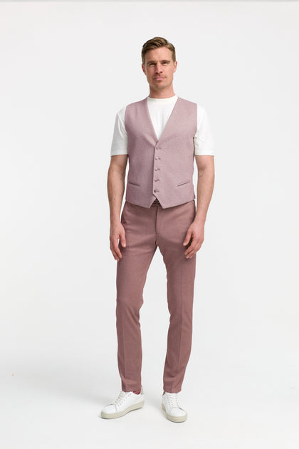 DiWesley Anzugweste Slim Fit | Med. Rose