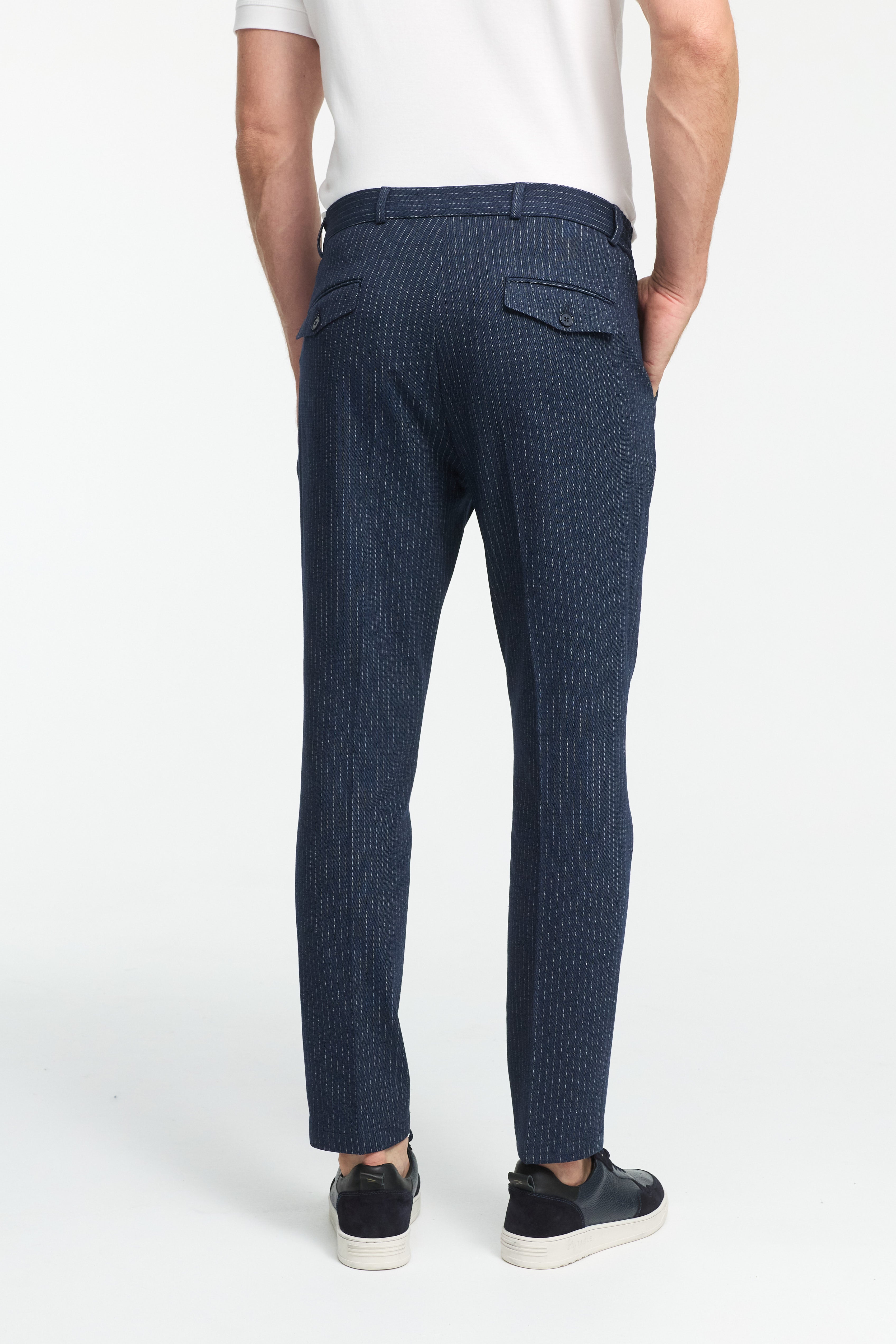 Jersey Anzughose DiCliffer SE 252051-680 Blau gestreift