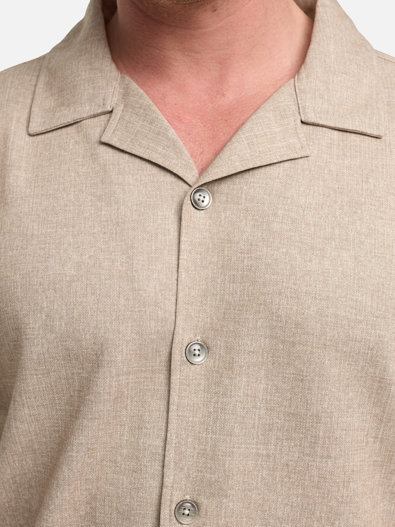 Herren Hemd DiCarlo in Lt. Beige, Detailansicht