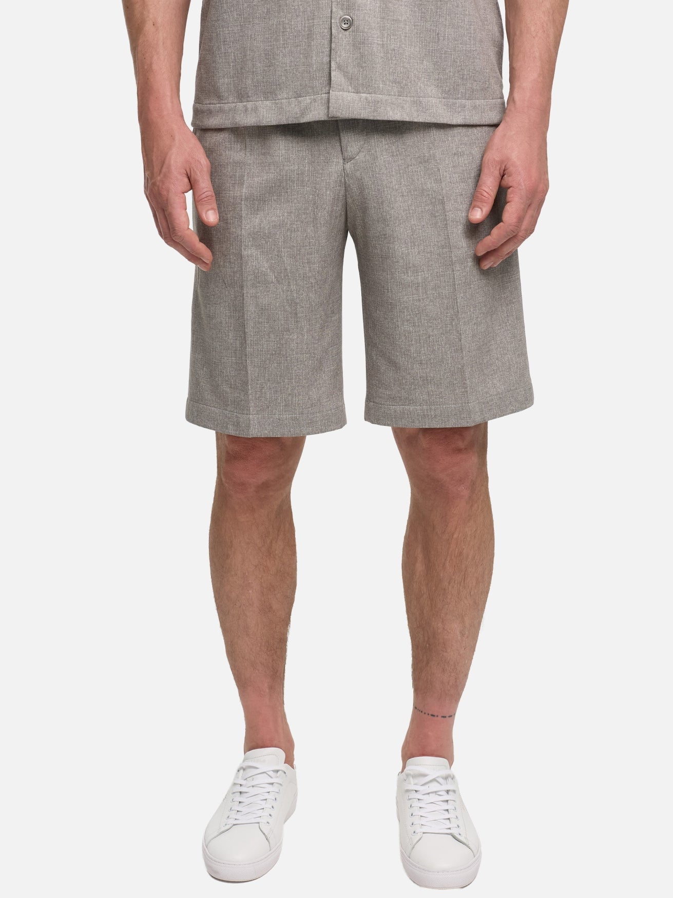 Herren Shorts DiPino SE in Med. Grey, Vorderansicht