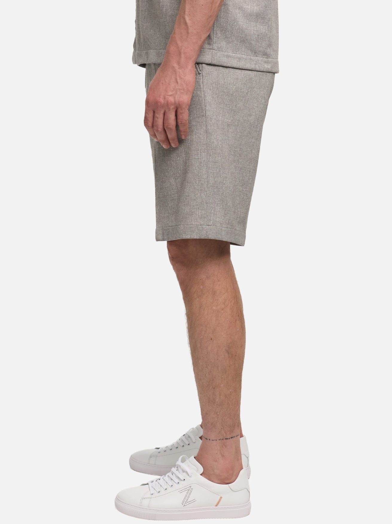 Herren Shorts DiPino SE in Med. Grey, Seitenansicht