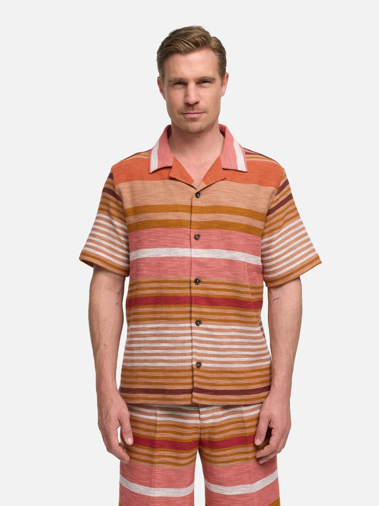 DiCarlo Hemd Slim Fit | Dk. Beige