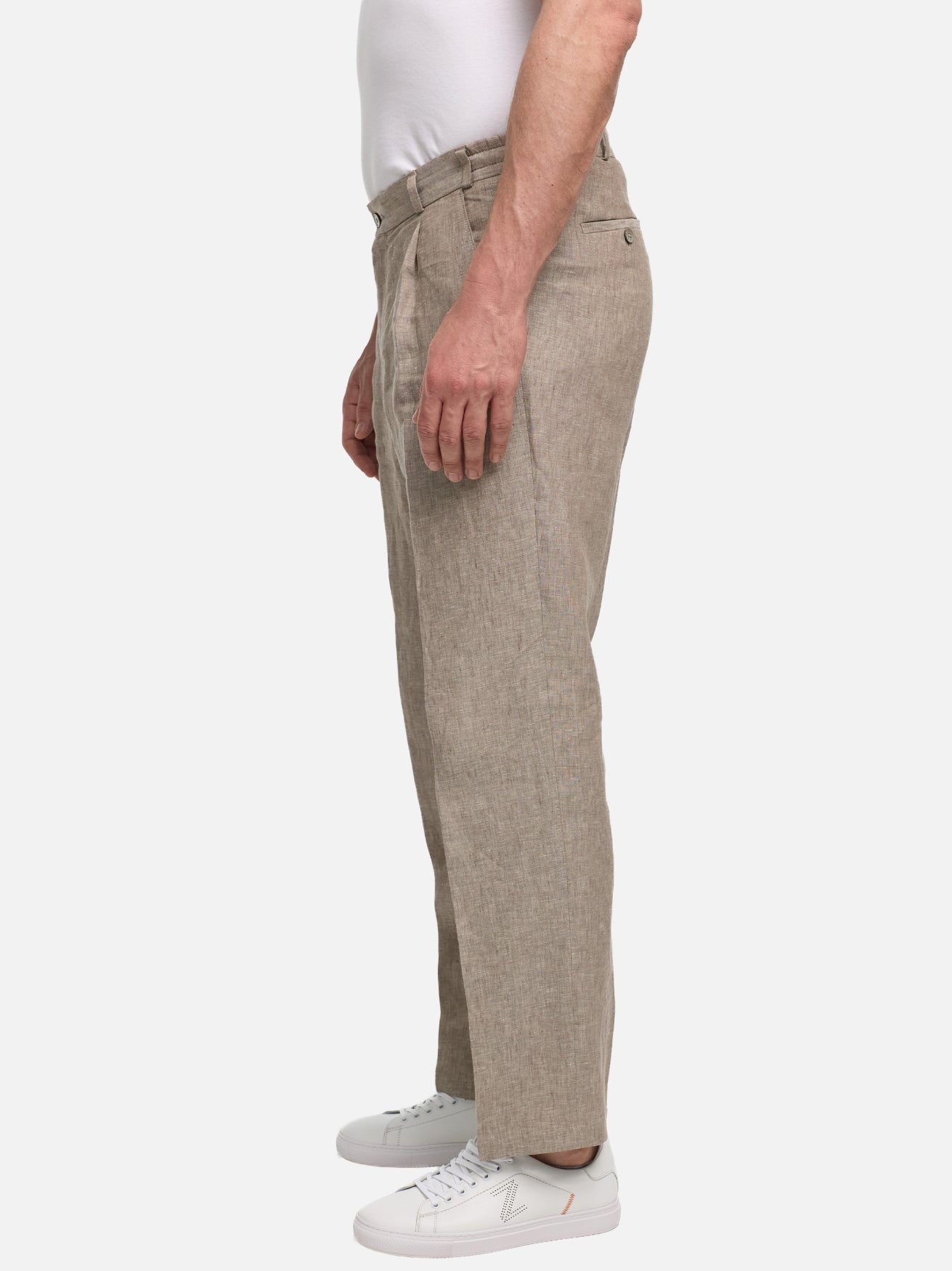 Herren Hose DiUnic C SE in Med. Beige, Seitenansicht