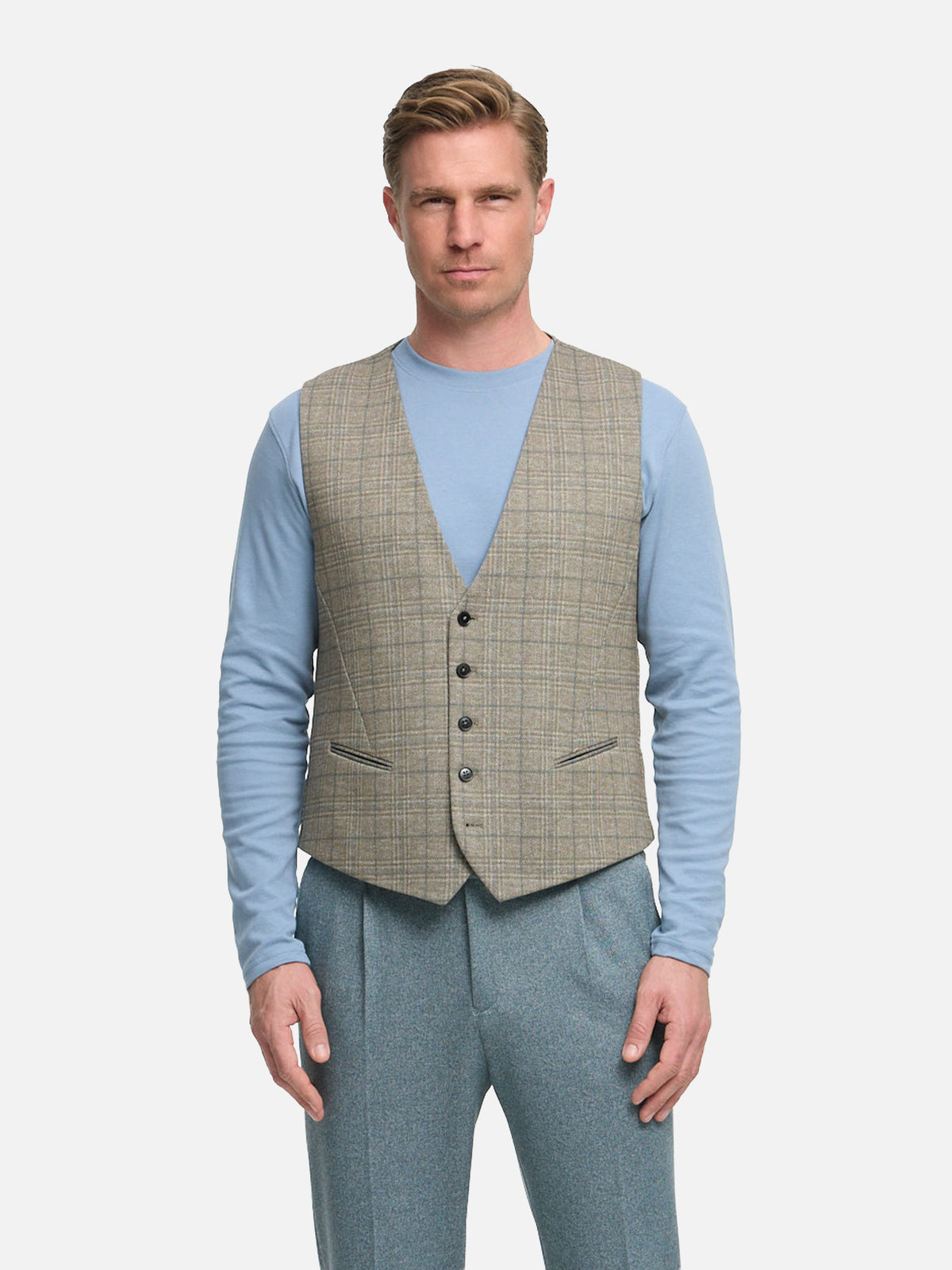 DiWesley Anzugweste Slim Fit | Med. Beige