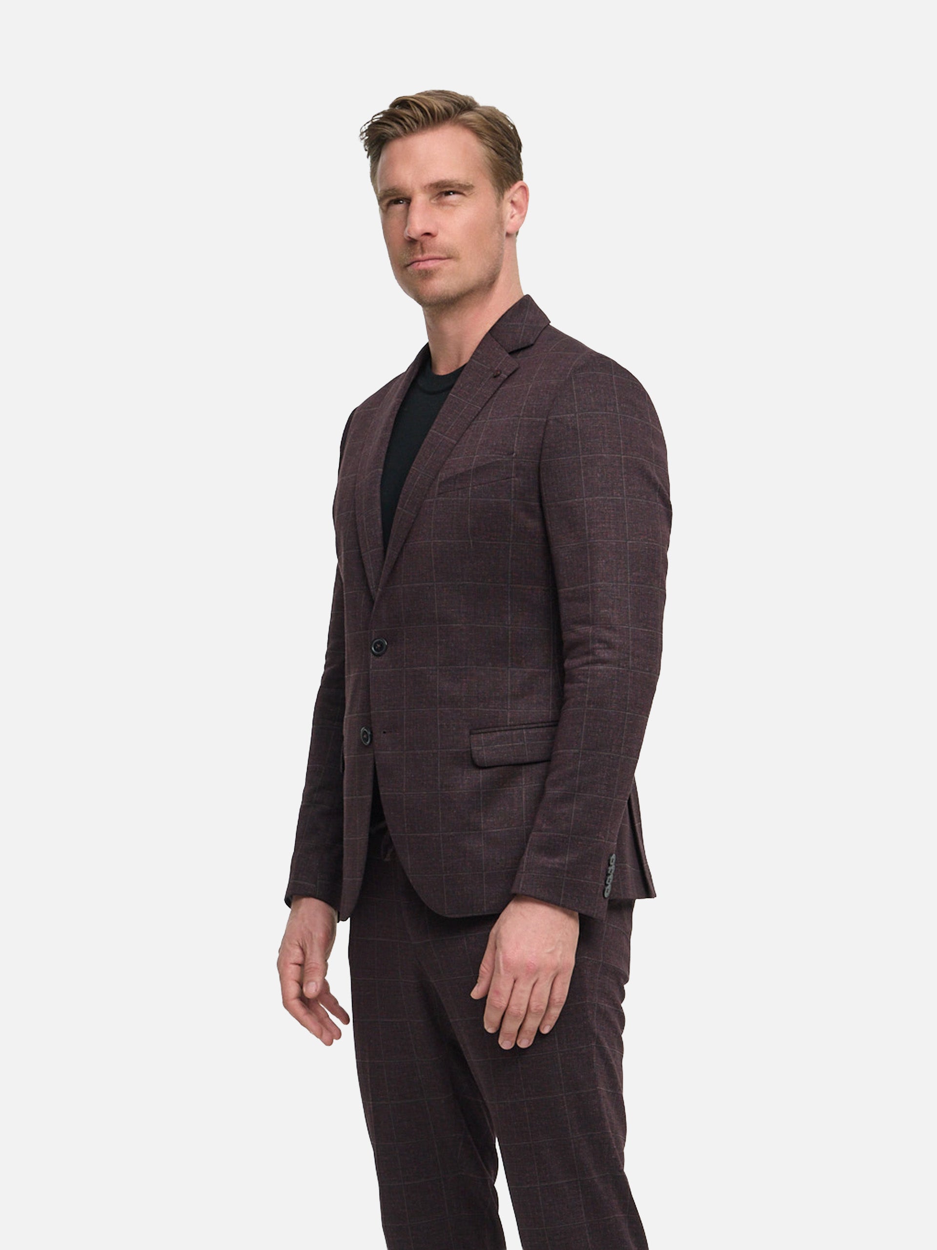 DiNick Sakko Slim Fit Dk. Red – Bestandteil des Anzugs
