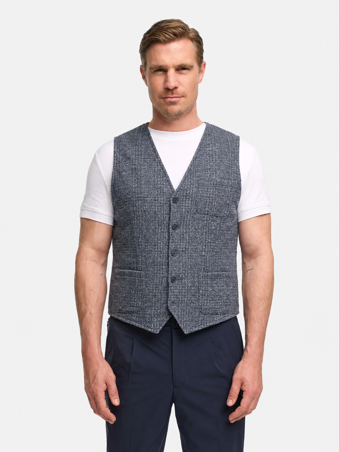 DiWim Anzugweste Slim Fit | Dk. Blue