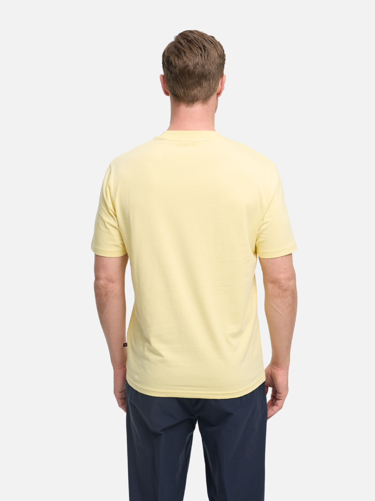 Herren T-Shirt DiFlo in Lt. Yellow, Rückansicht
