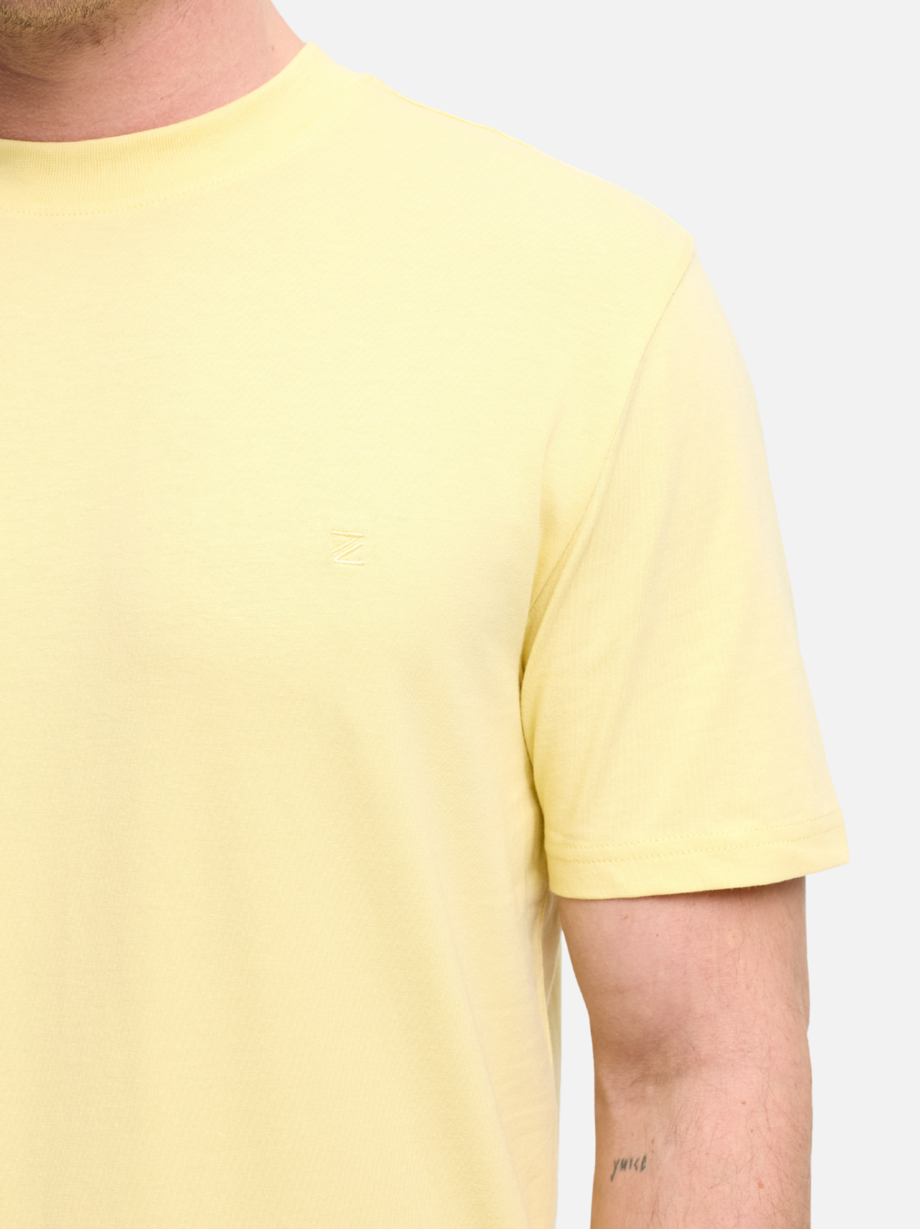 Herren T-Shirt DiFlo in Lt. Yellow, Detailansicht