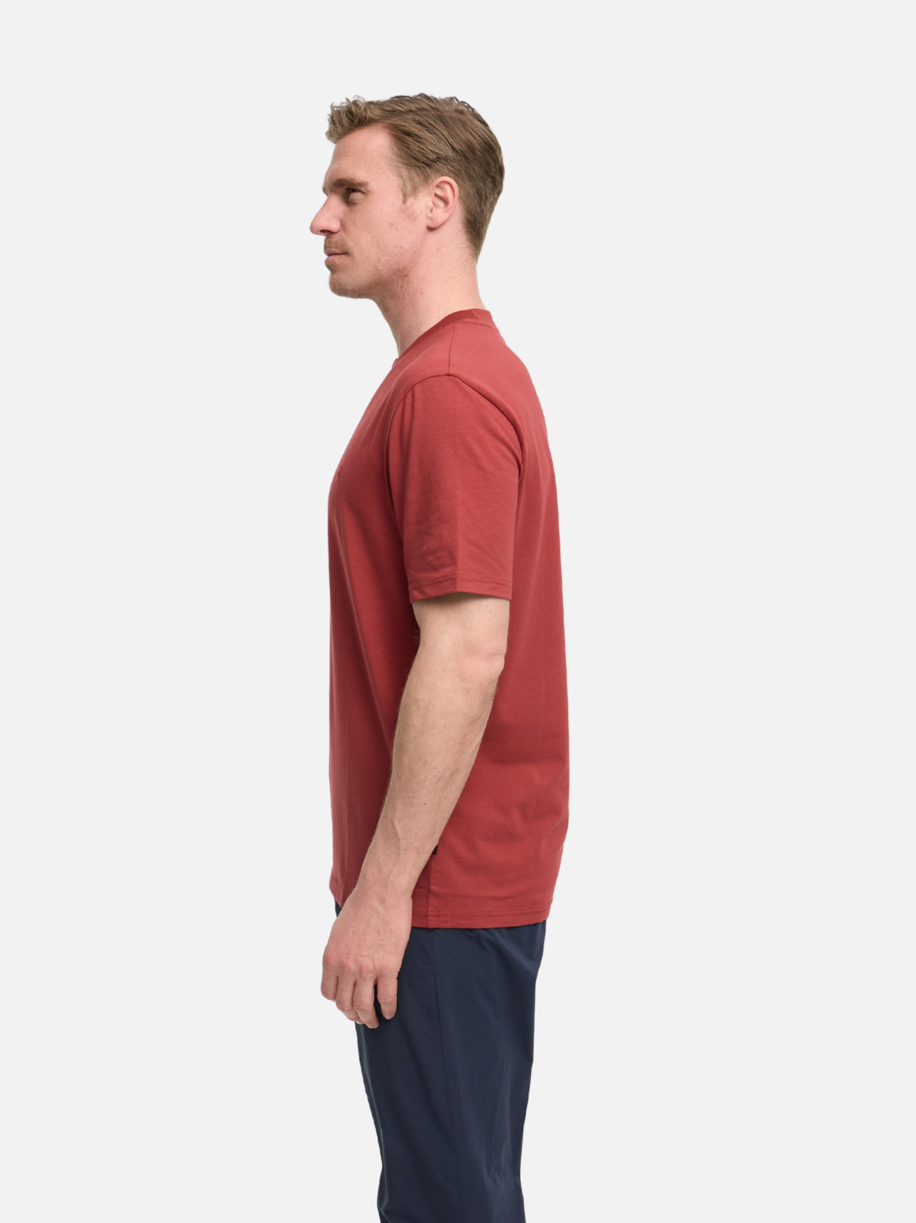 Herren T-Shirt DiFlo in Dk. Red, Seitenansicht