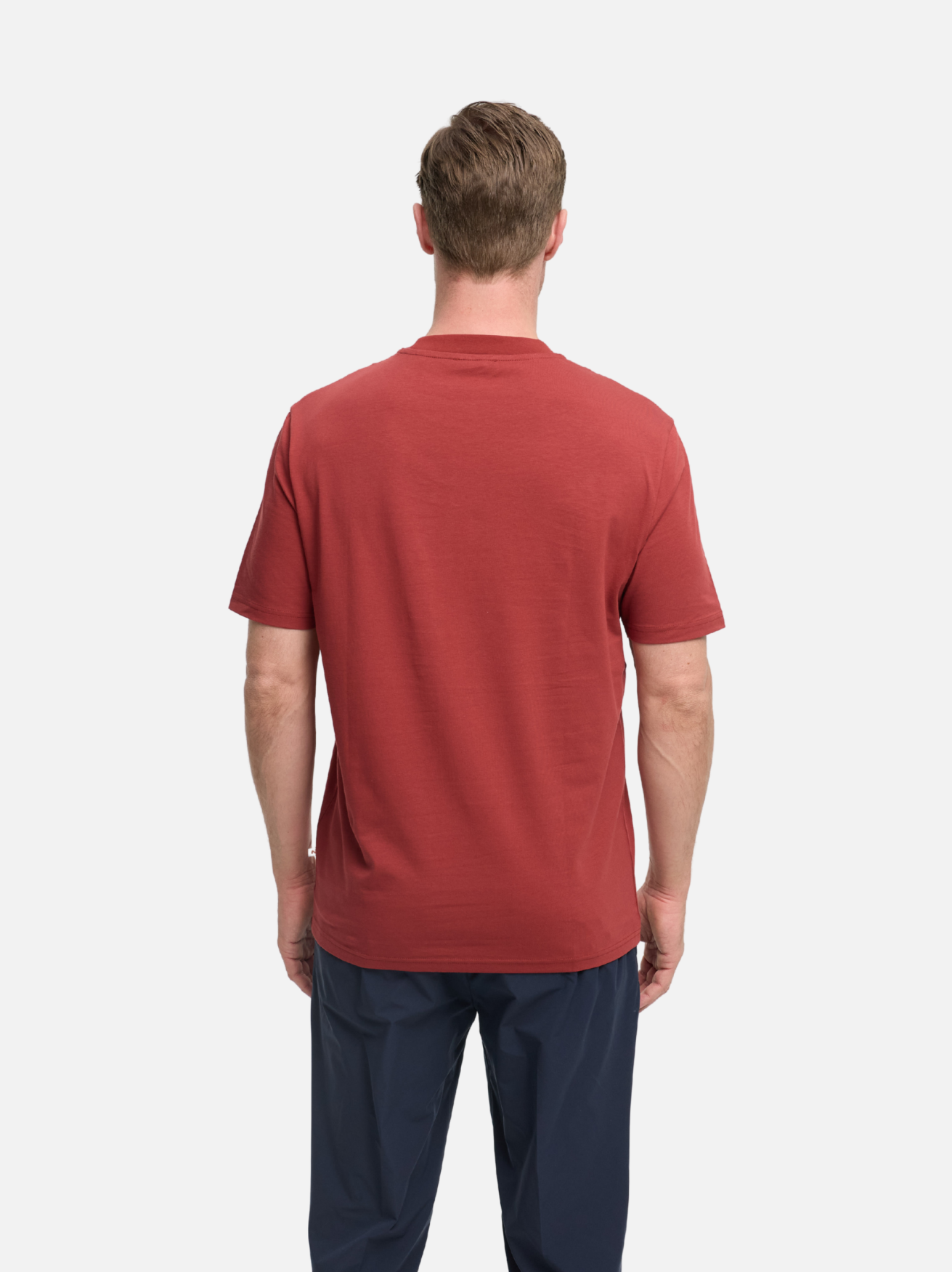Herren T-Shirt DiFlo in Dk. Red, Rückansicht