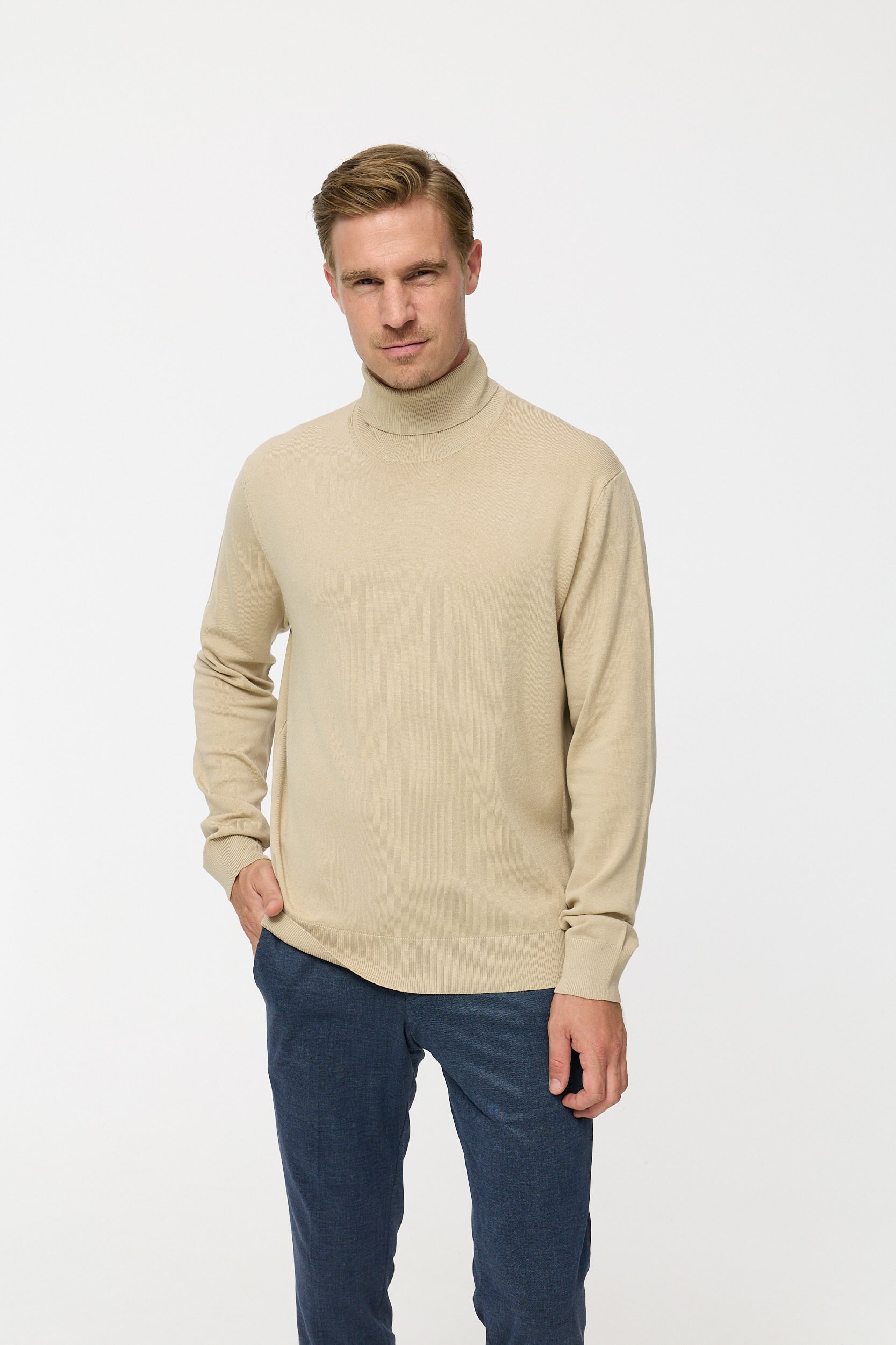 Rollkragen Pullover DiRyan 408-220 | Lt. Beige
