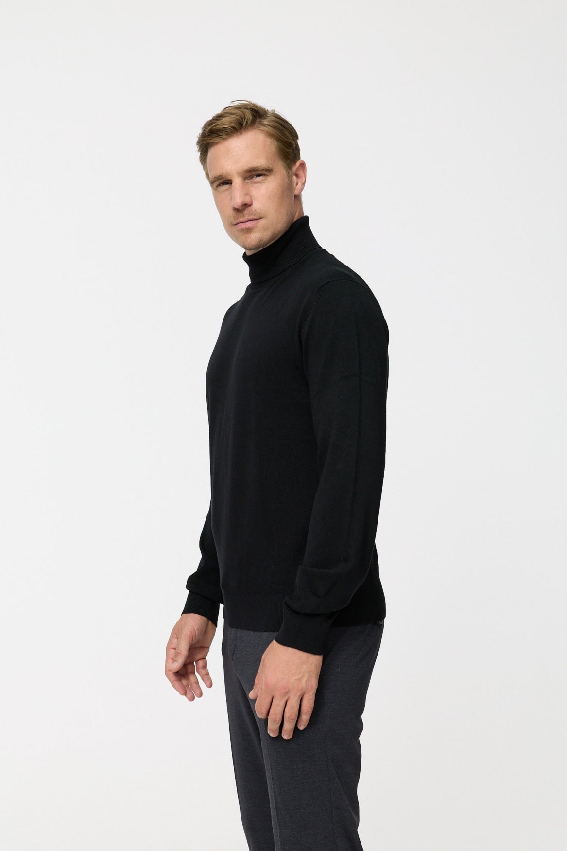 Rollkragen Pullover DiRyan 408-900 | Black