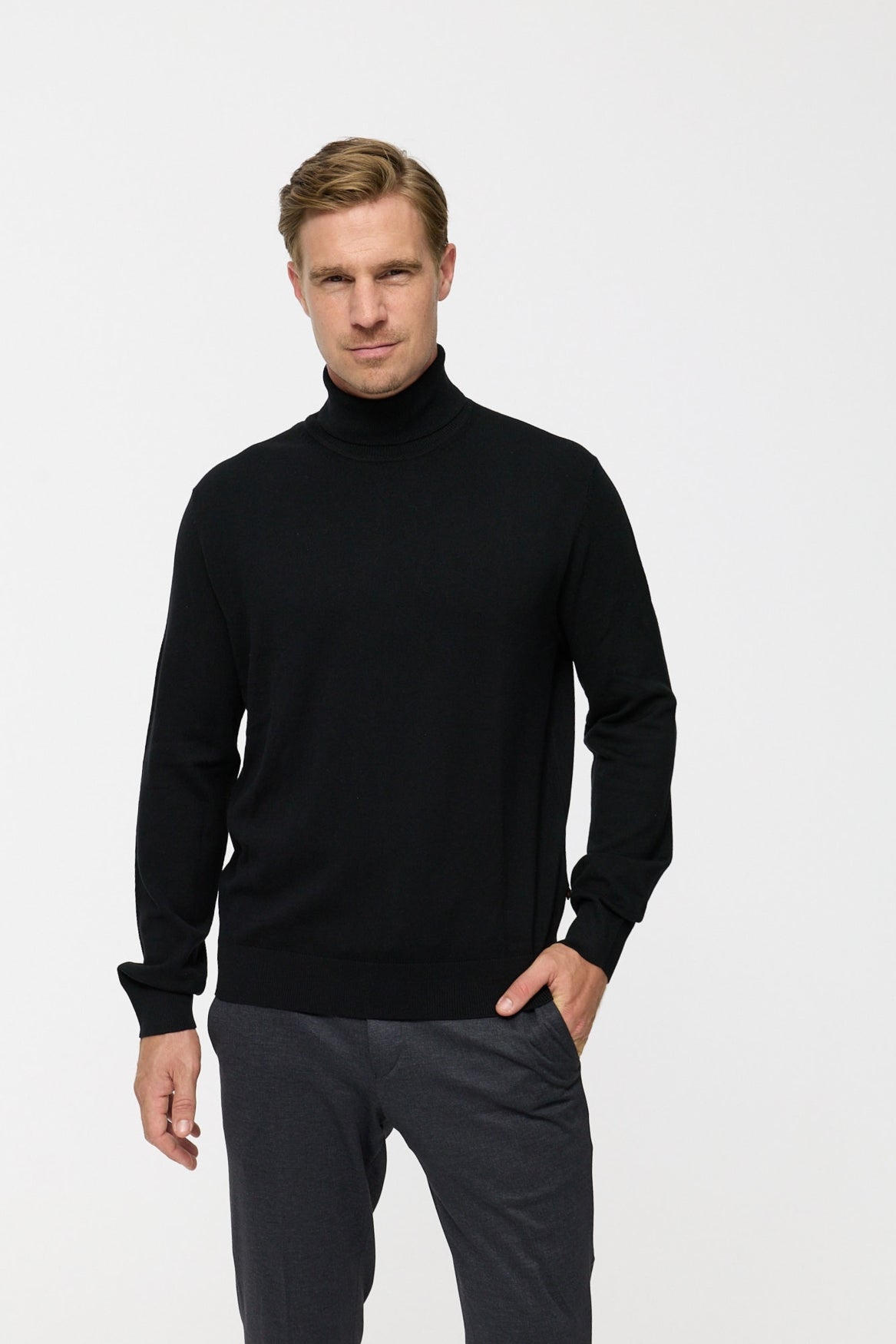 Rollkragen Pullover DiRyan 408-900 | Black