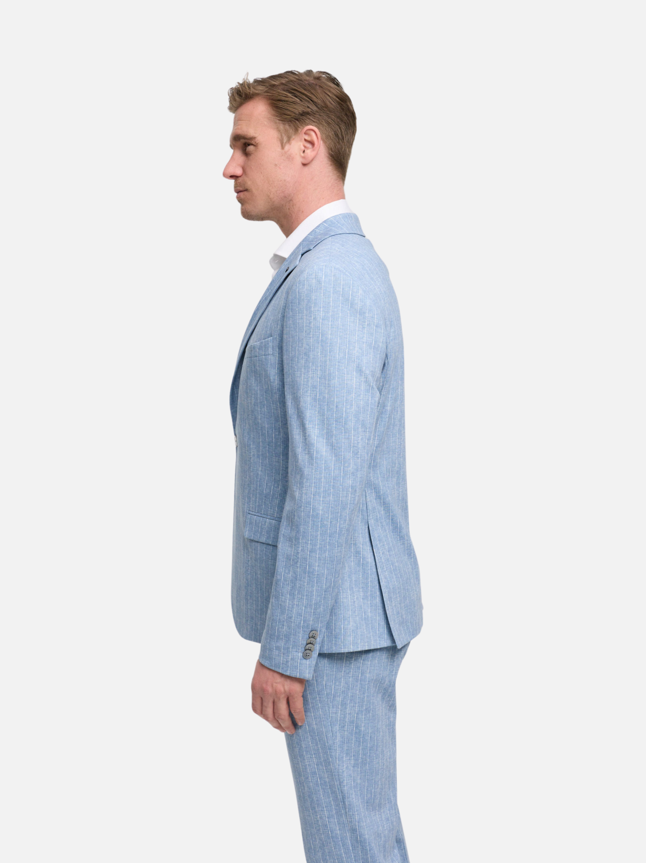 Herren Sakko DiNick in Med. Blue, Seitenansicht