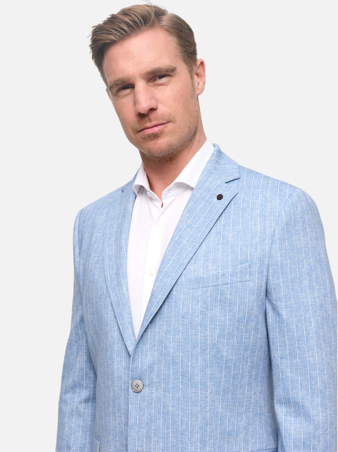 Herren Sakko DiNick in Med. Blue, Detailansicht