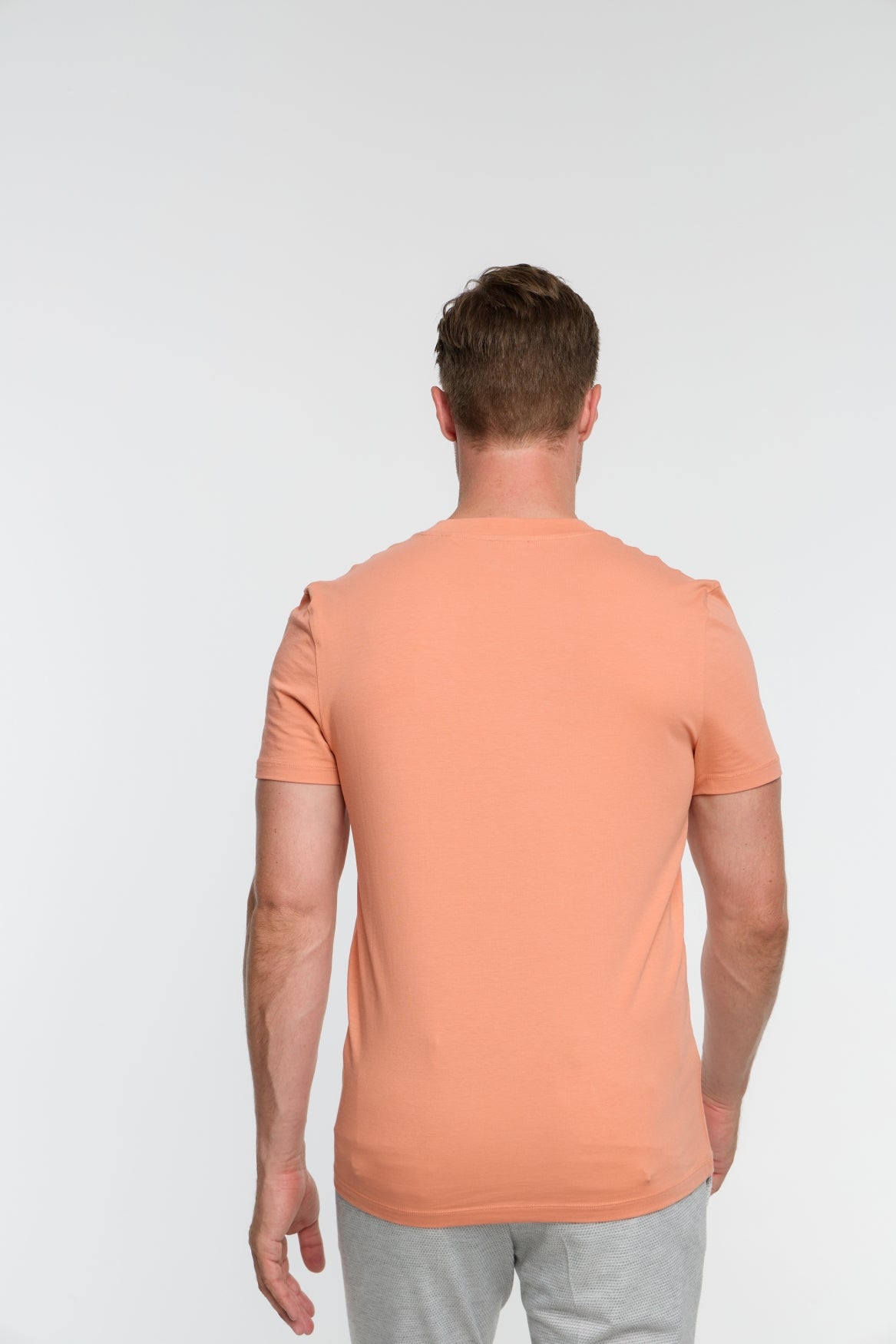 Herren T-Shirt DiFlo in Dk. Orange, Seitenansicht