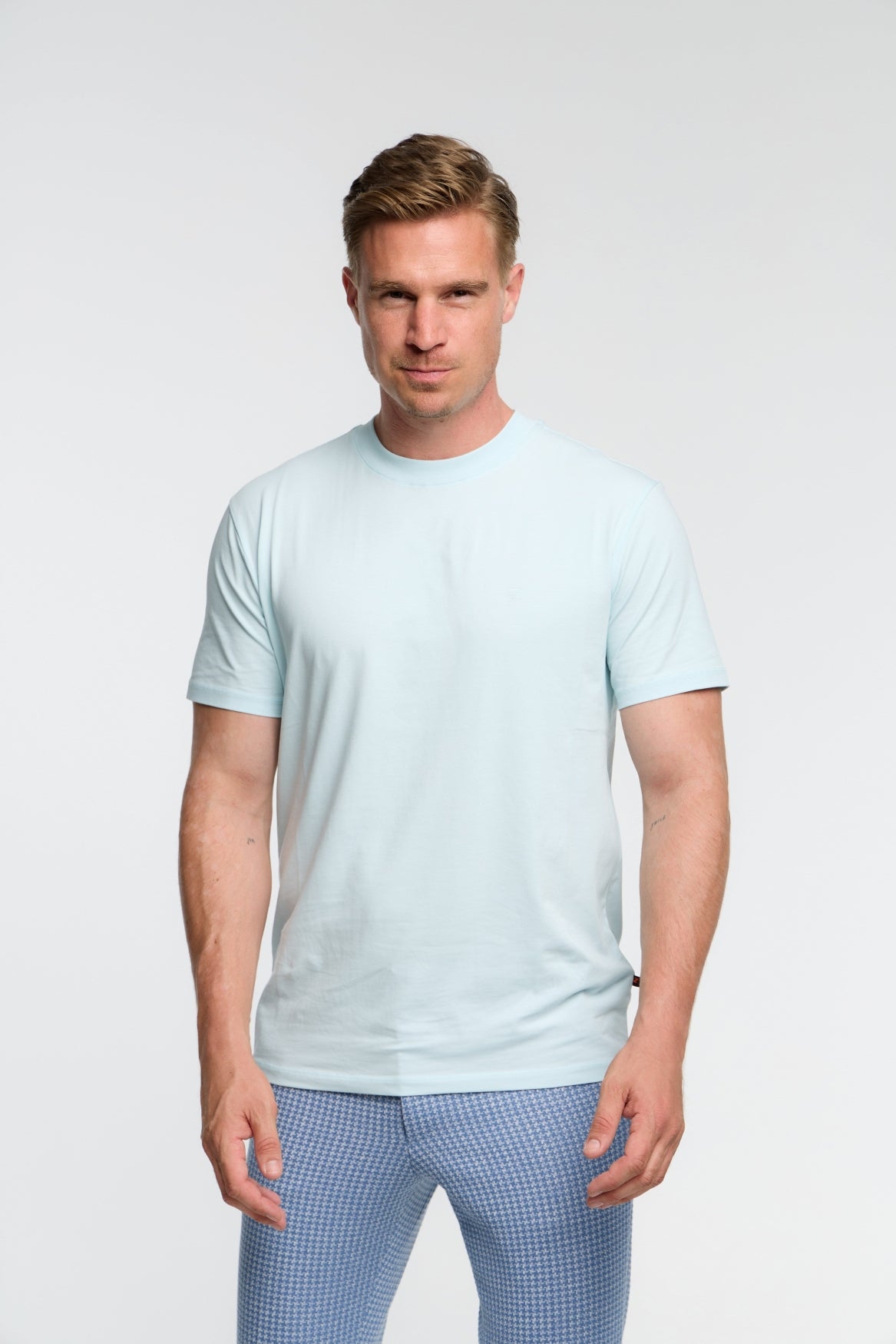 Herren T-Shirt DiFlo in Mint, Vorderansicht