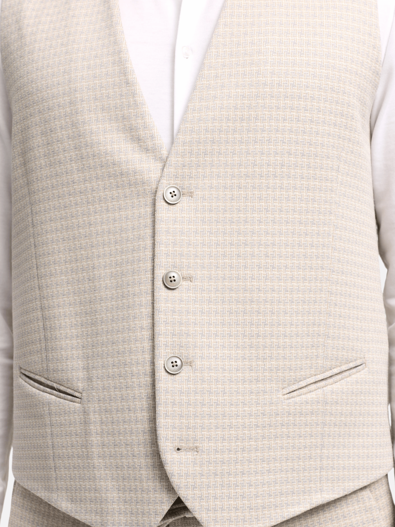 DiWesley Anzugweste Slim Fit | Med. Beige