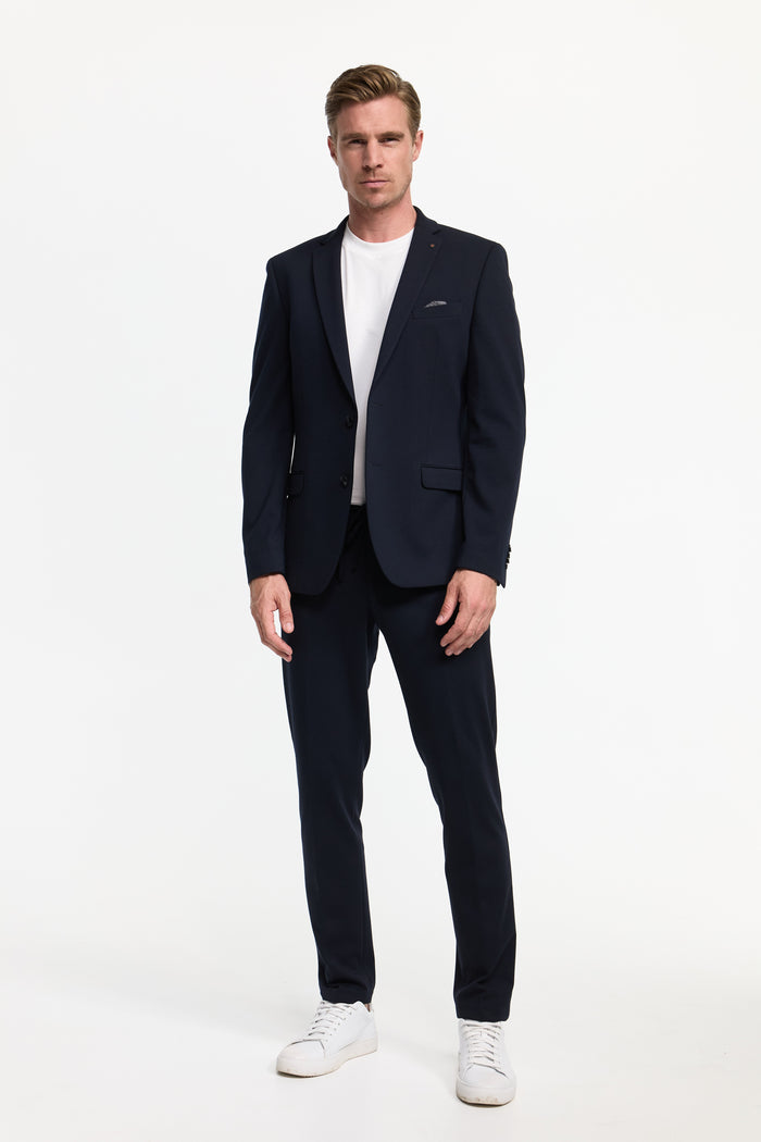 Herren Jersey Anzug in Dk. Navy, Vorderansicht