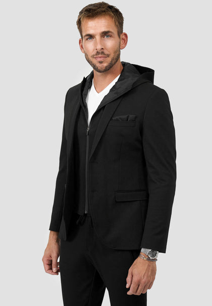 DiJam Hood Sakko Slim Fit | Black