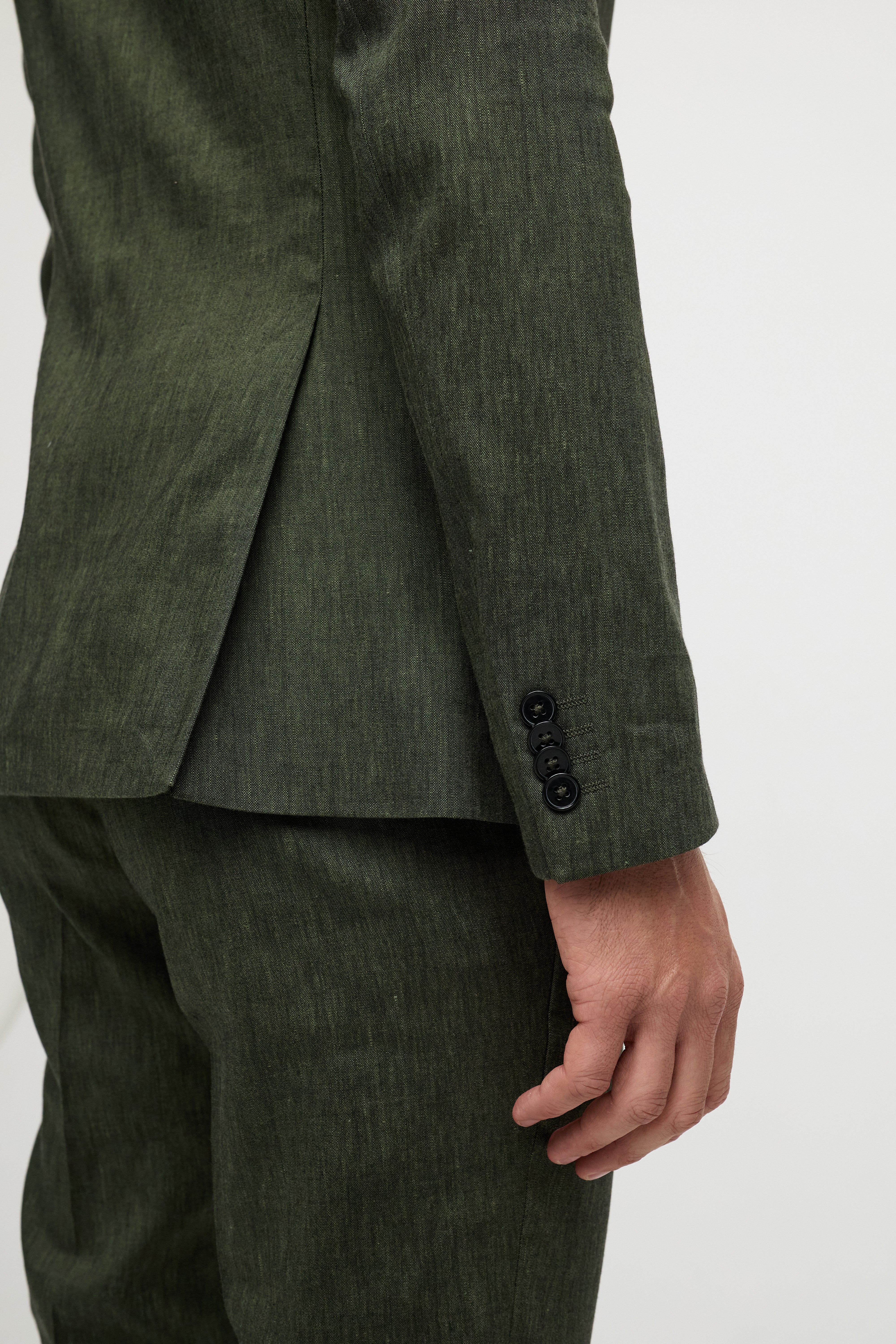 Leinen Sakko DiNick 211547-760 Olive