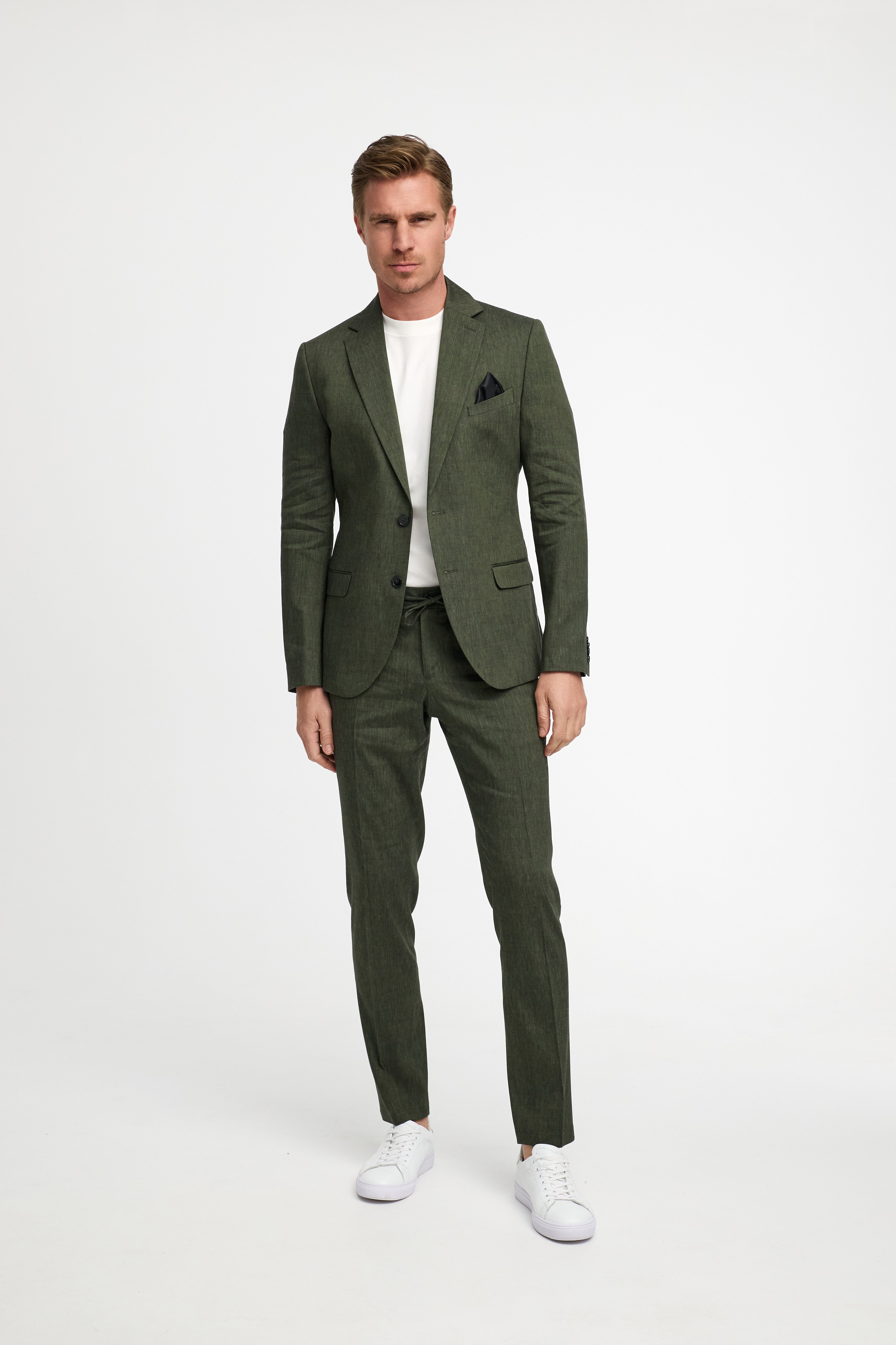 Leinen Sakko DiNick 211547-760 Olive