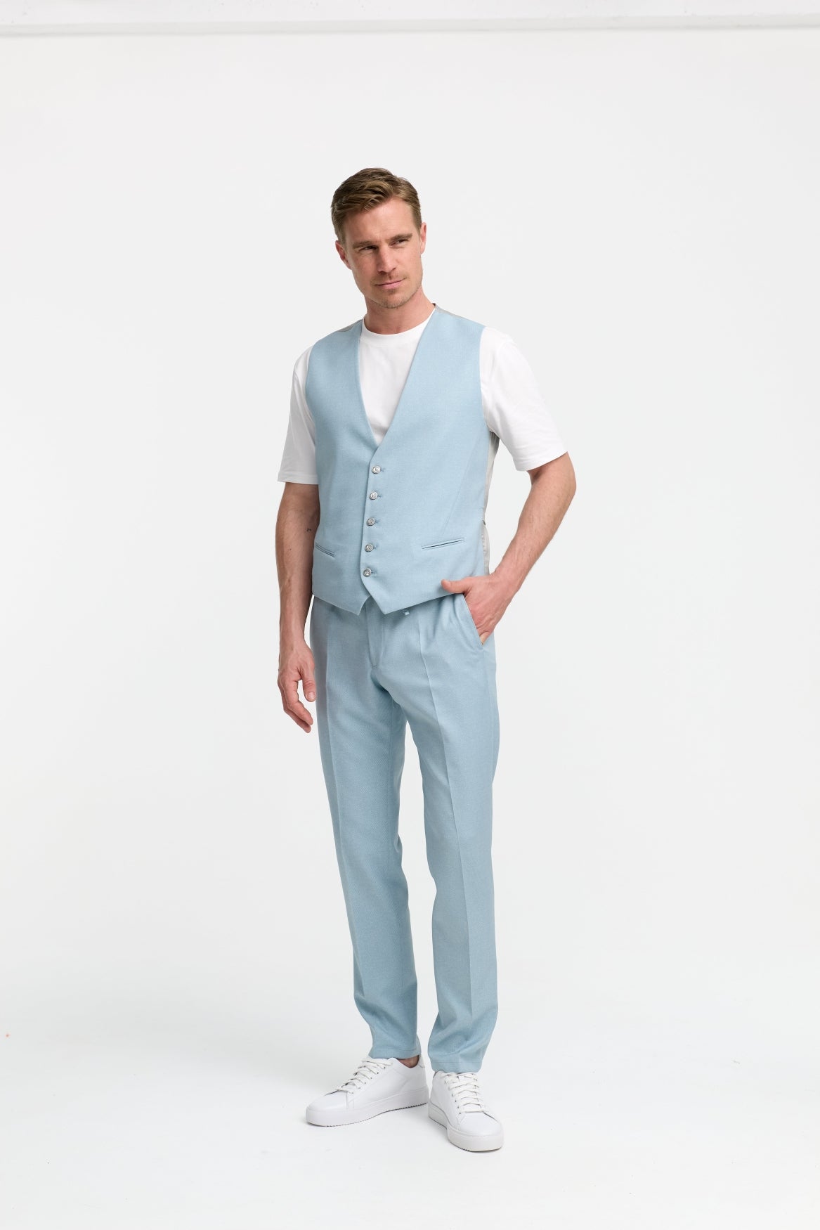 DiSpartaflex SE Anzughose Modern Fit | Lt. Blue