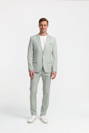 Herren Jersey Anzug in Lt. Green