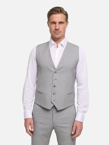 DiWesley Anzugweste Slim Fit | Med. Grey