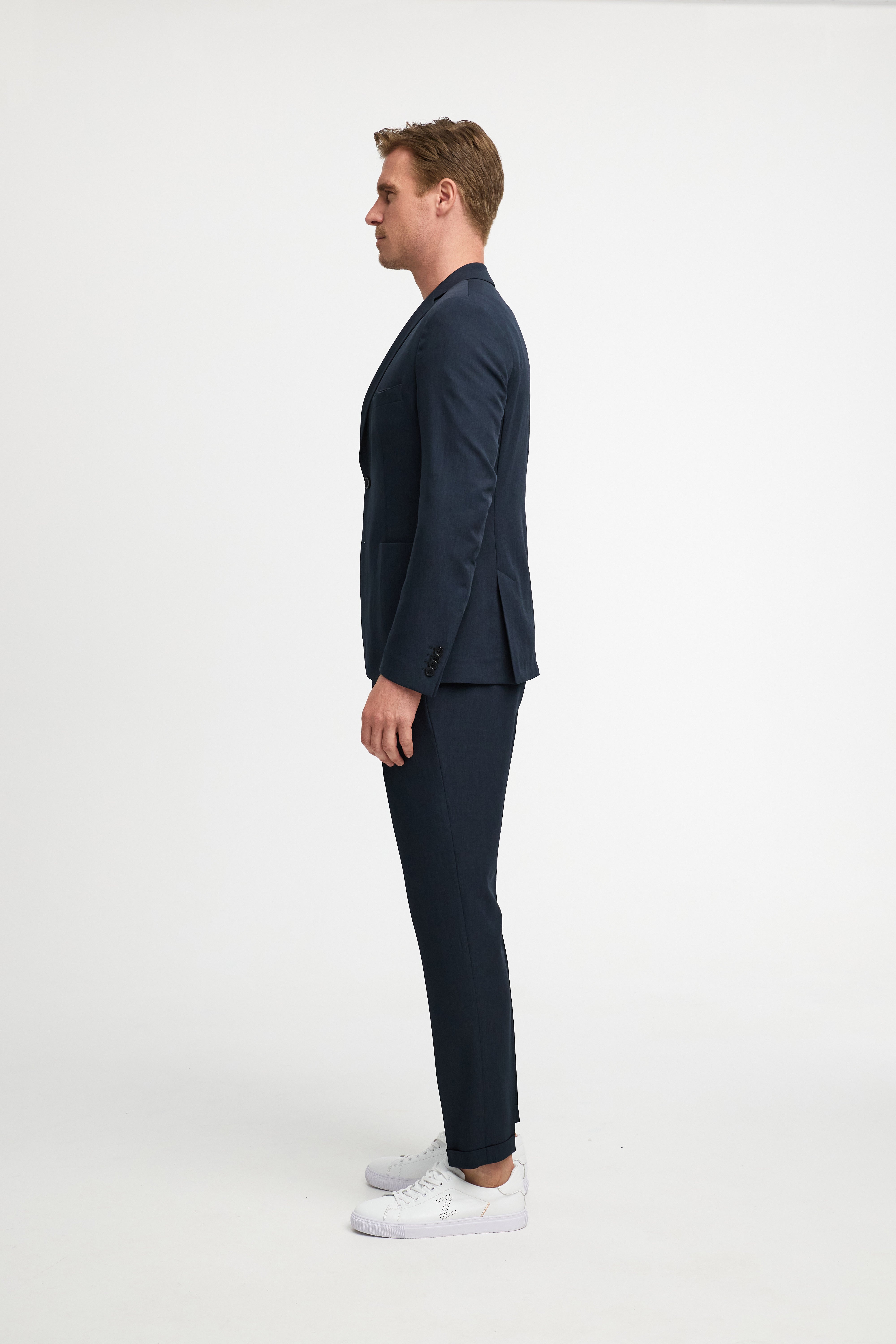 Gewebter Anzug 251007-690 Navy