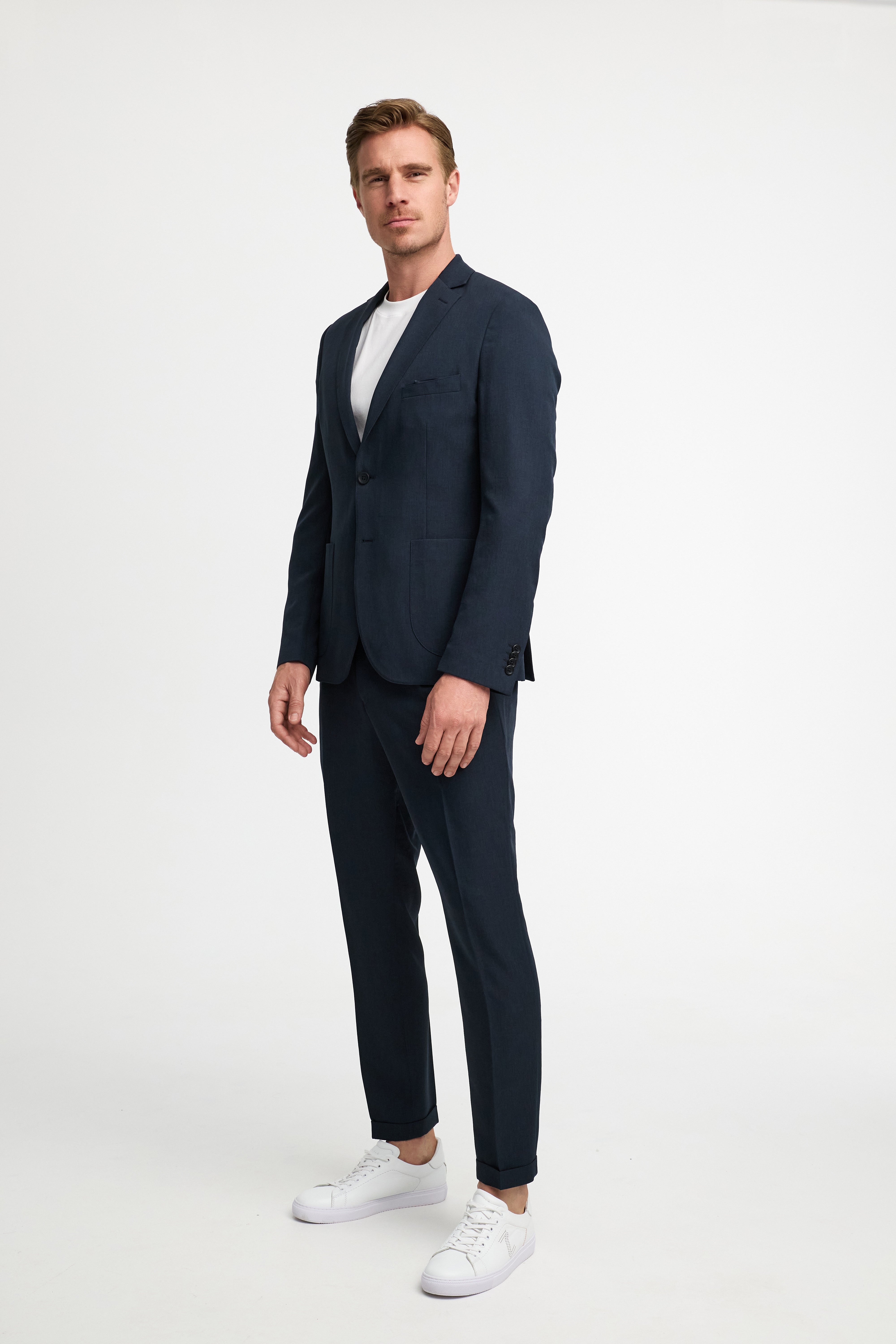 Gewebter Anzug 251007-690 Navy