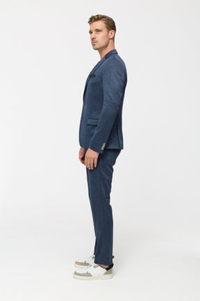 Jersey Anzug 251617-650 Jeansblue