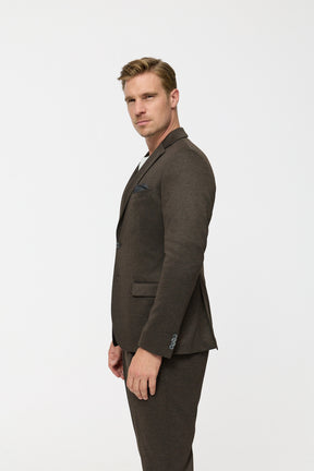 Jersey Sakko DiNick 251617-890 Dark Brown
