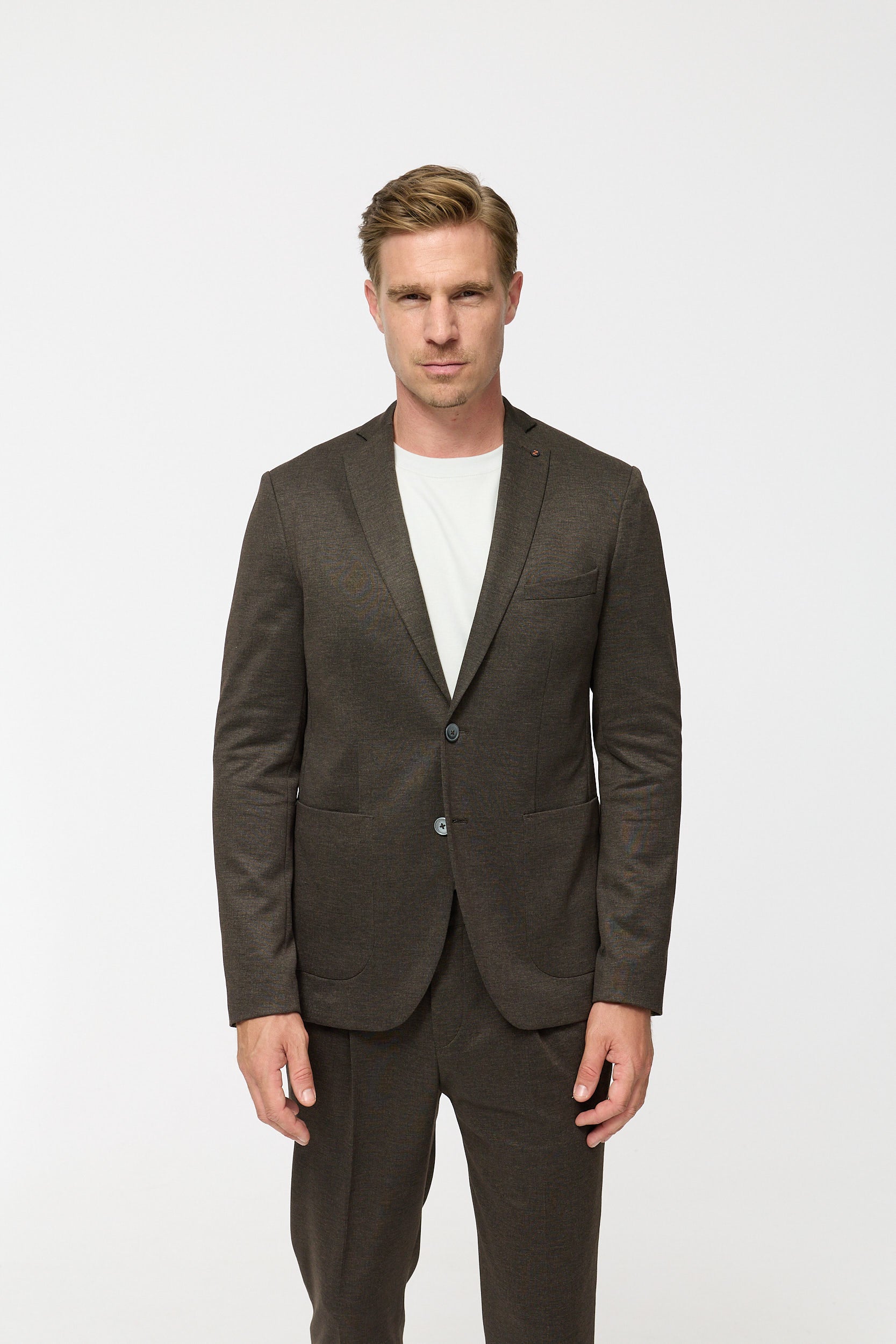 Jersey Sakko DiNove AP 251617-890 Dark Brown