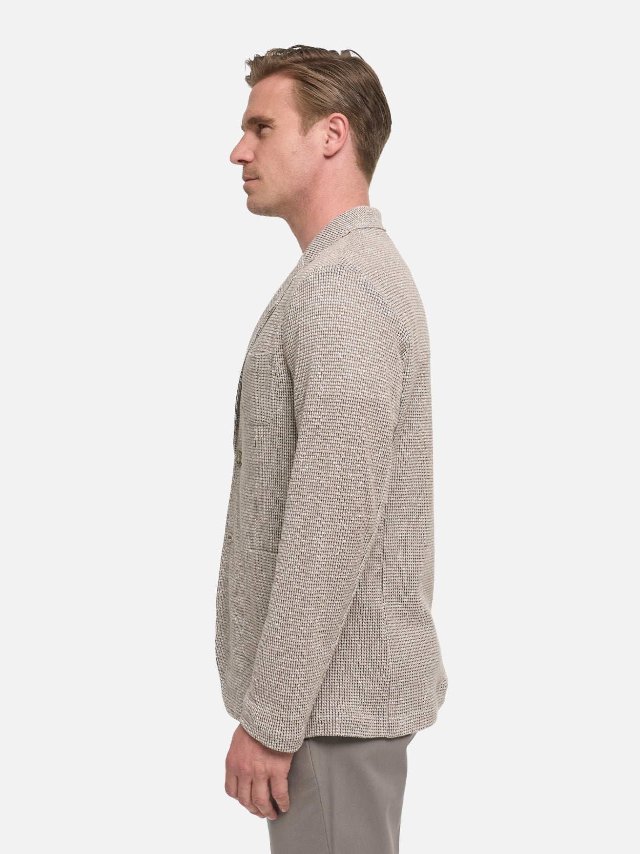 Herren Sakko DiFab in Lt. Beige, Seitenansicht