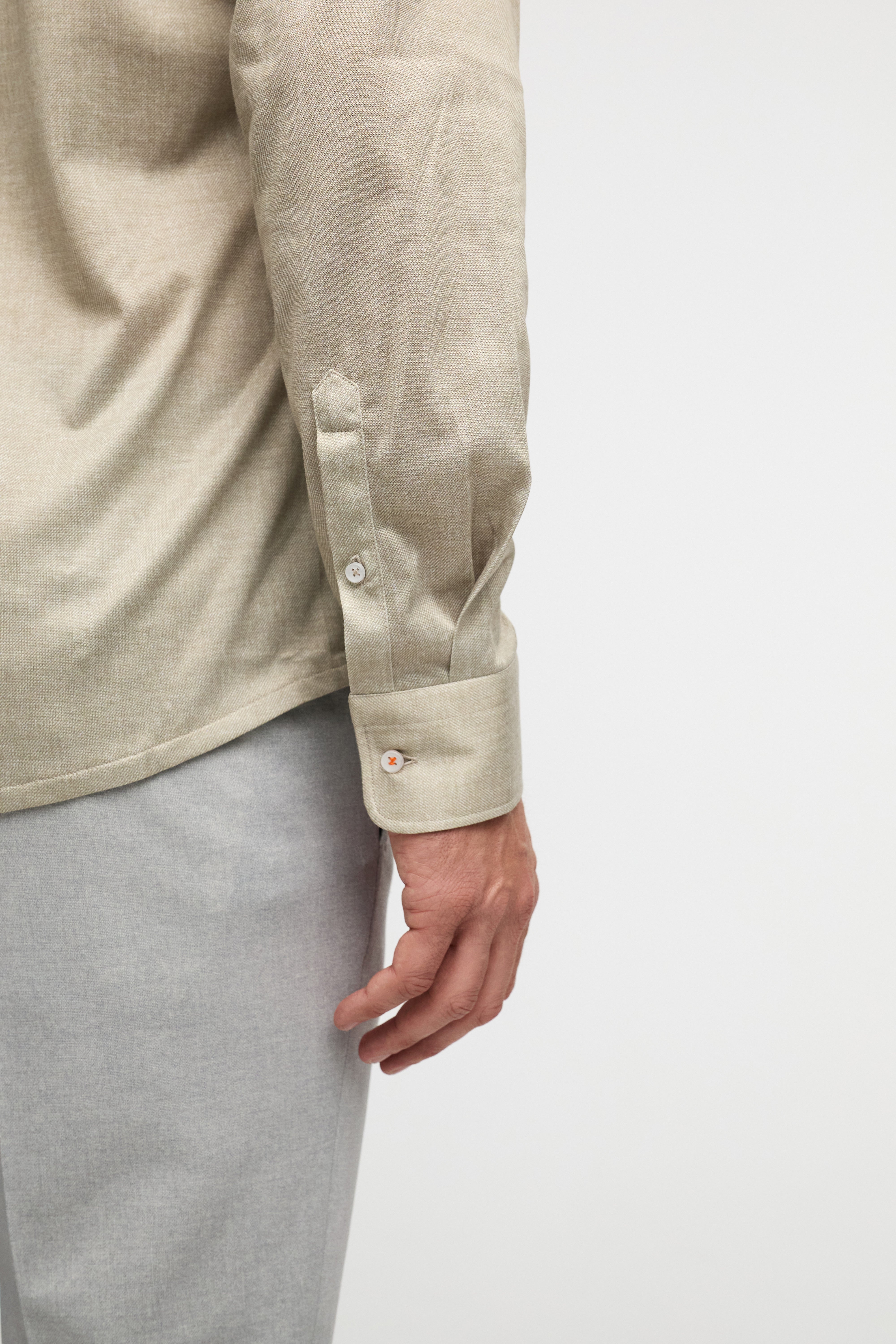 Slim Fit Hemd DiHans 251679-220 Beige – mit Hydrocool Technologie