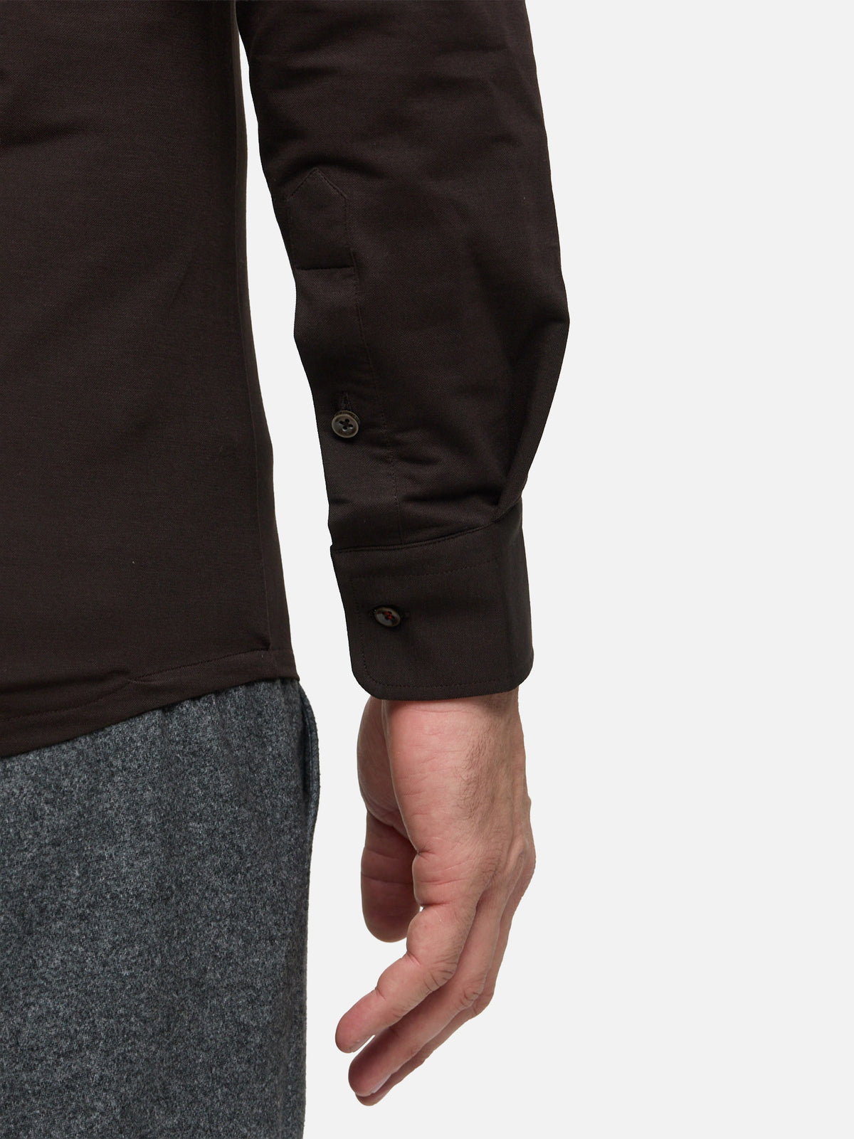 DiHans Hemd Slim Fit | Dk. Brown
