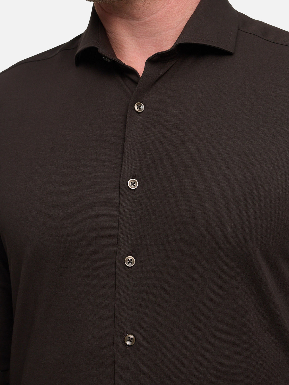 DiHans Hemd Slim Fit | Dk. Brown