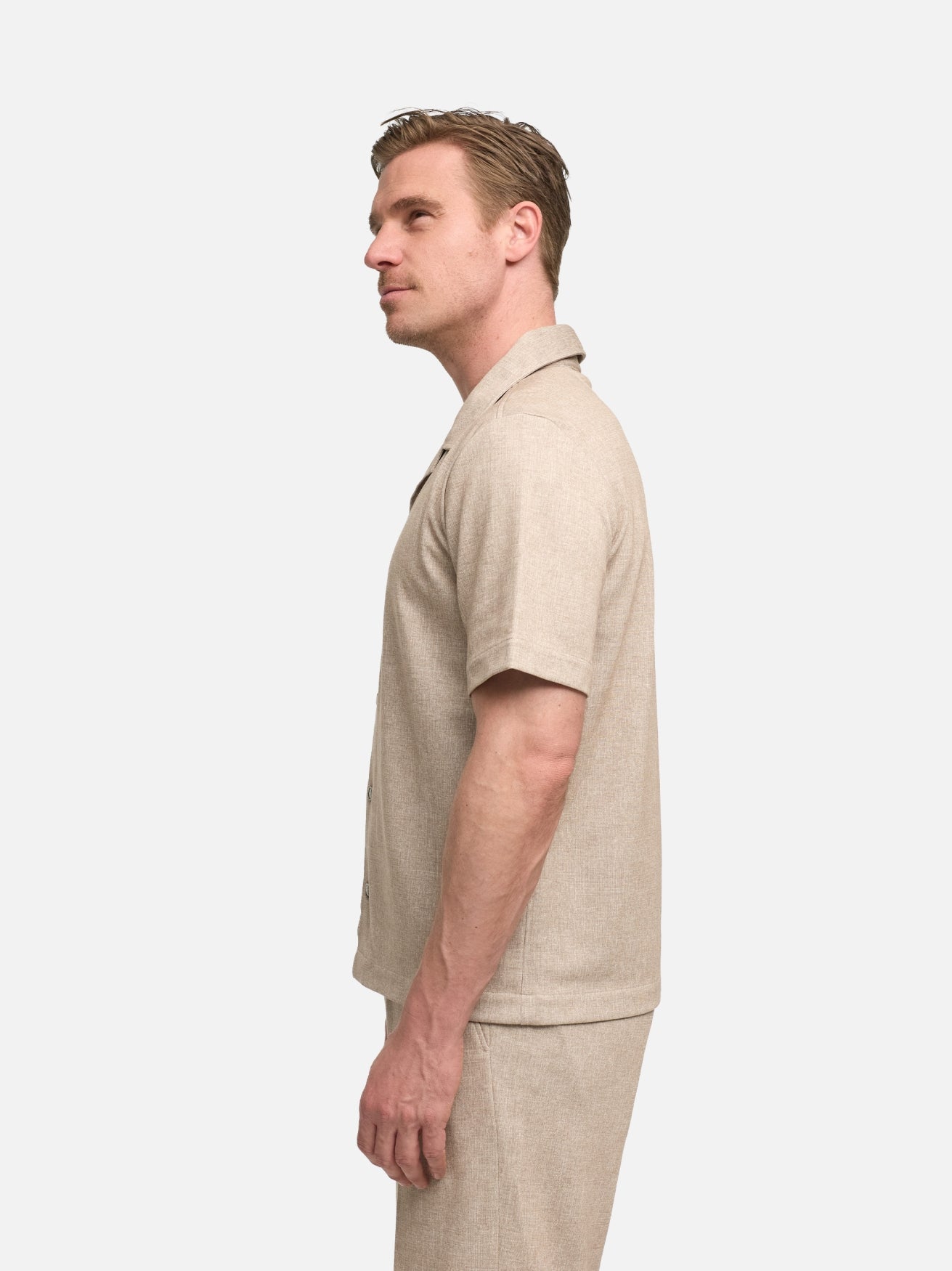 Herren Hemd DiCarlo in Lt. Beige, Seitenansicht