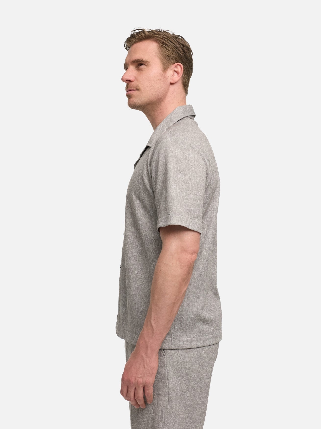 Herren Hemd DiCarlo in Med. Grey, Seitenansicht