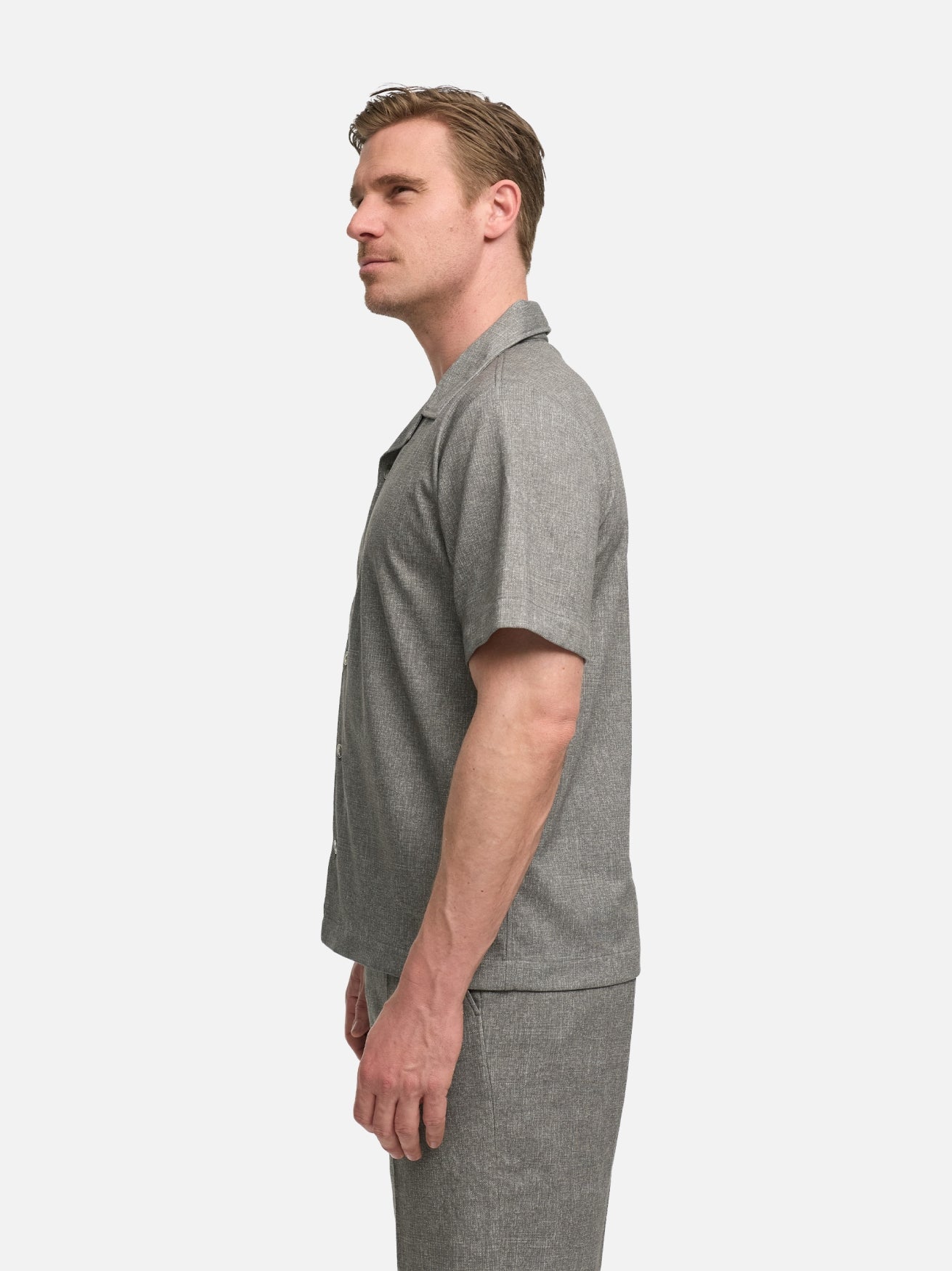Herren Hemd DiCarlo in Olive, Seitenansicht
